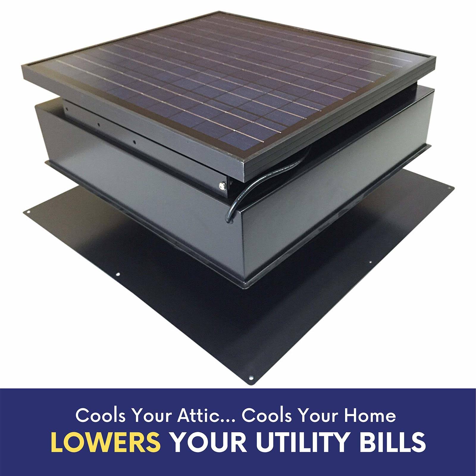 Remington Solar Attic Fan 30Watt Black itusts