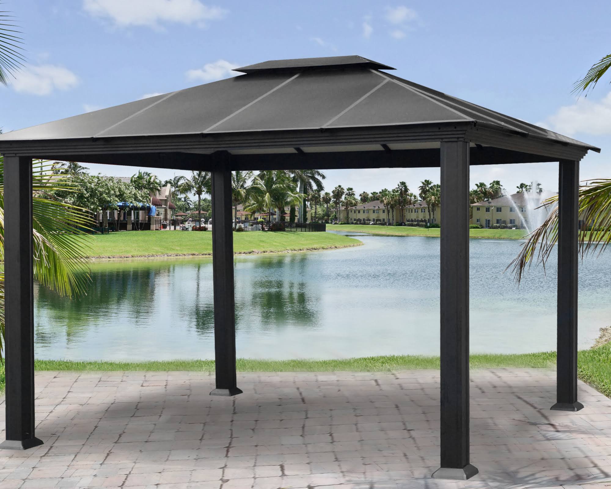 Santa MonicaWillshire HardTop Gazebo 5 Sizes, 12x16 itusts