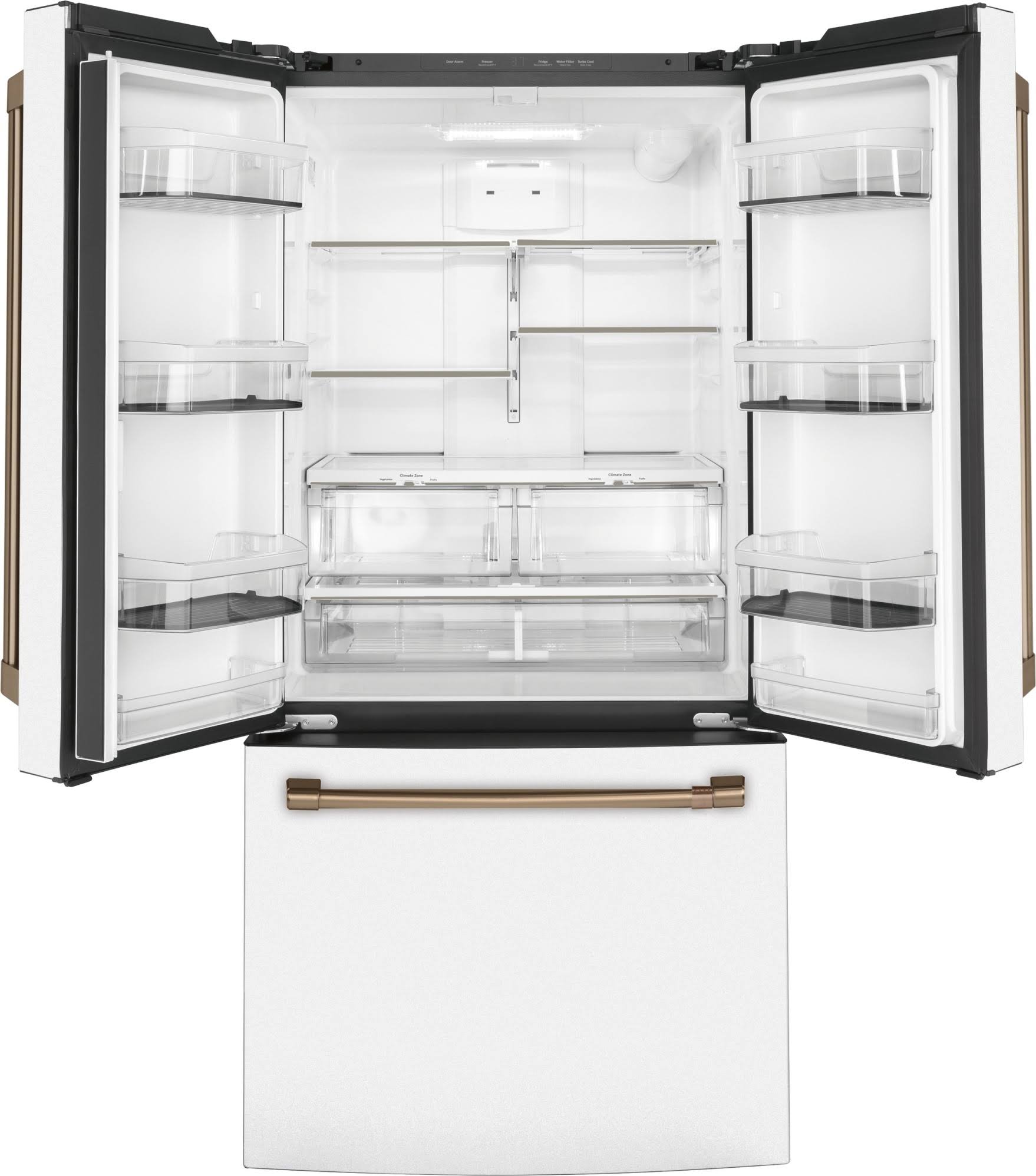 Cafe 18.6 Cu. ft. Matte White Counterdepth Frenchdoor Refrigerator