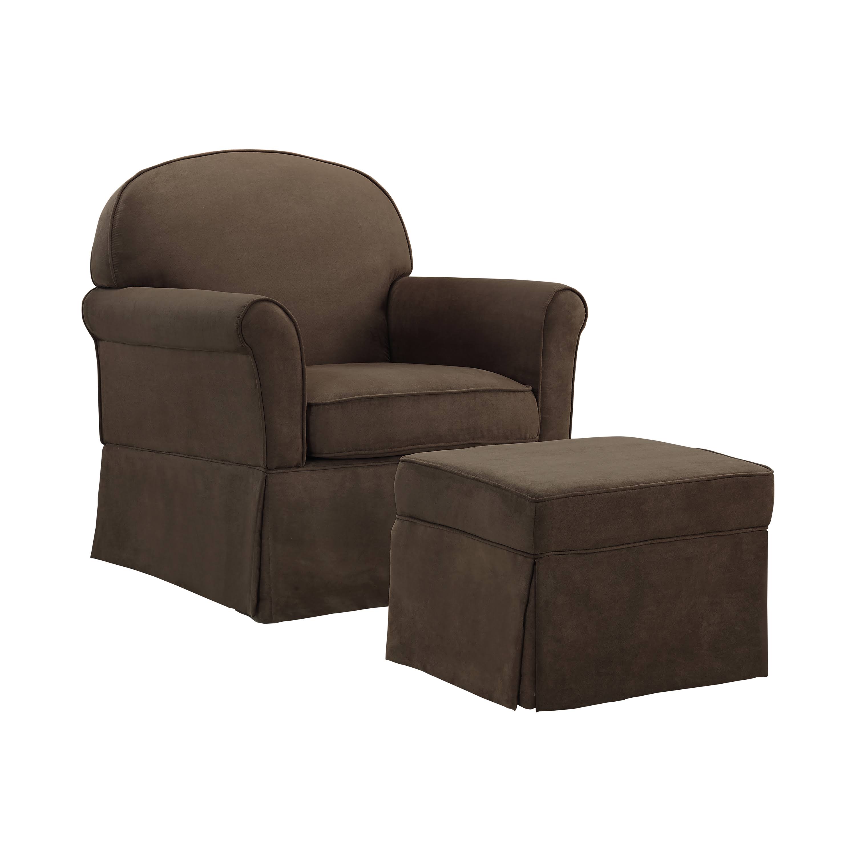 Dorel Asia Baby Relax Swivel Glider and Ottoman Set, Dark Brown itusts
