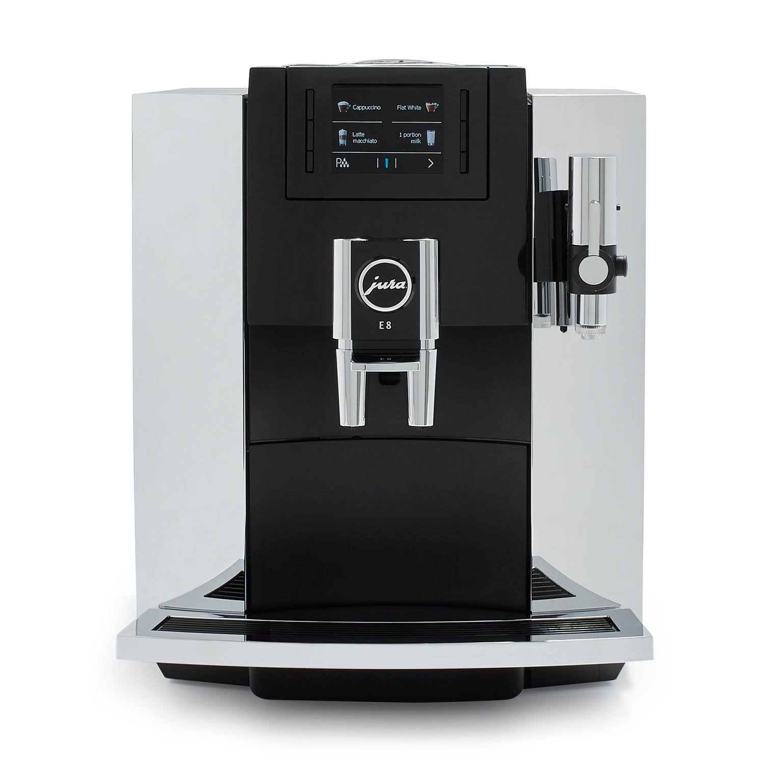 Jura E8 Chrome Automatic Coffee Machine itusts