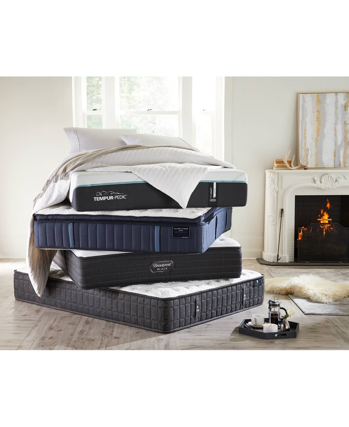 Stearns and Foster Queen Estate Hurston 14 inch Luxury Firm Mattress