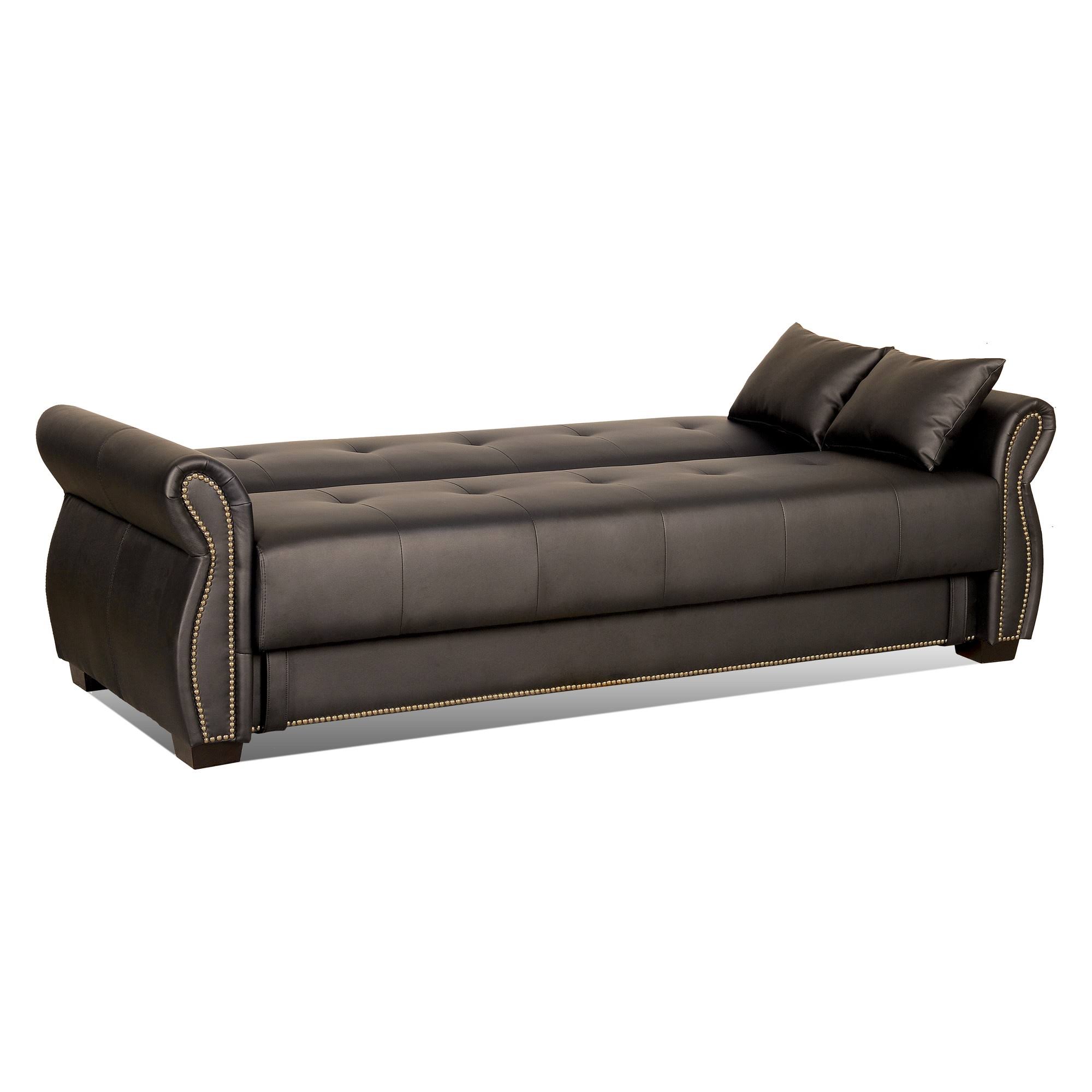 Serta Manchester Convertible Sofa, Brown itusts