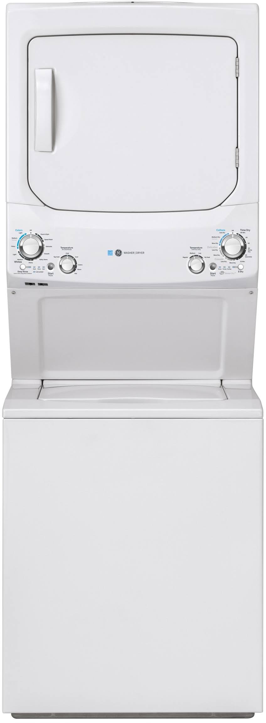 GE GUD27GESNWW Stacked Washer/Dryer Gas Laundry Center, White itusts