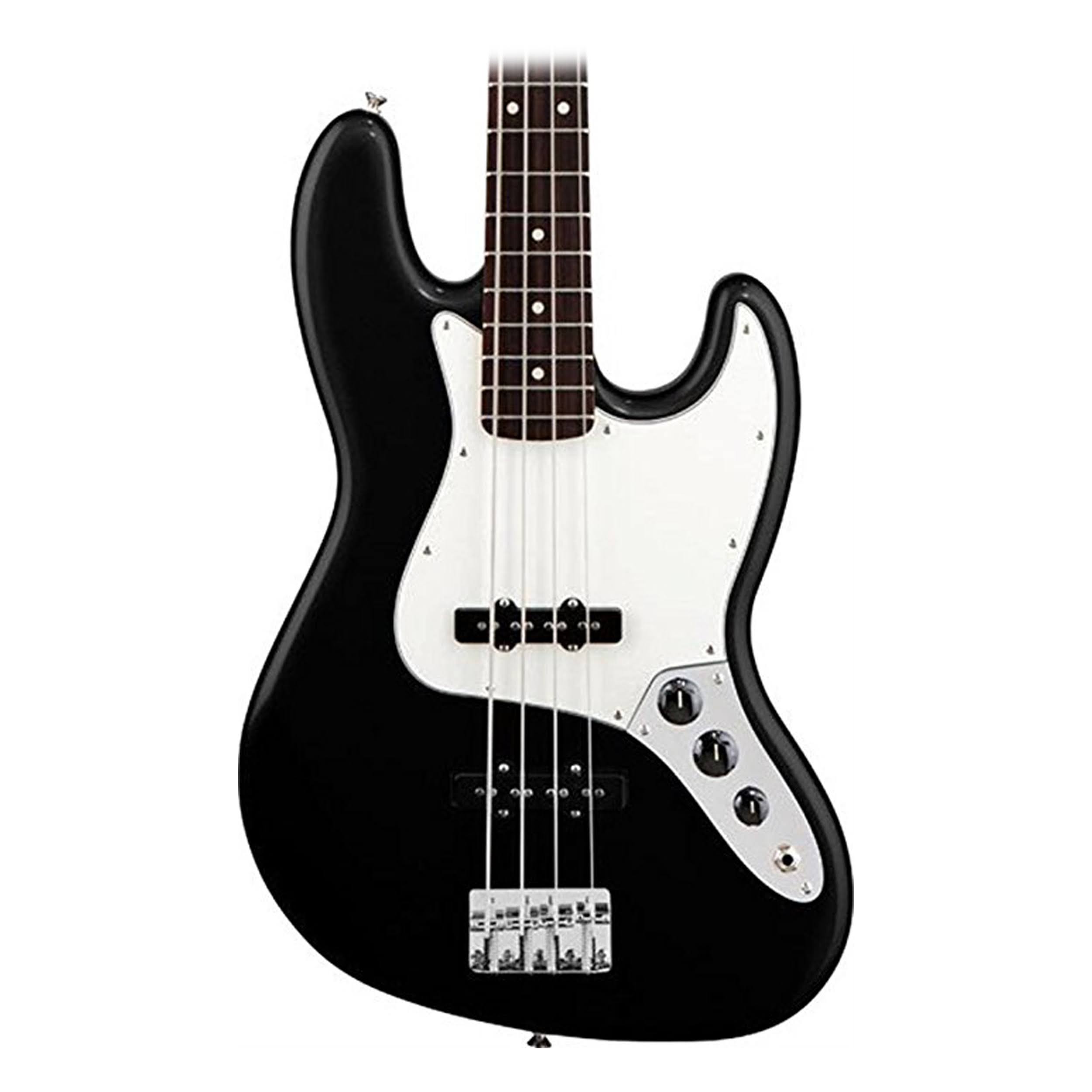 Fender Standard Jazz Bass Guitar, Black, Rosewood Fretboard - Itusts