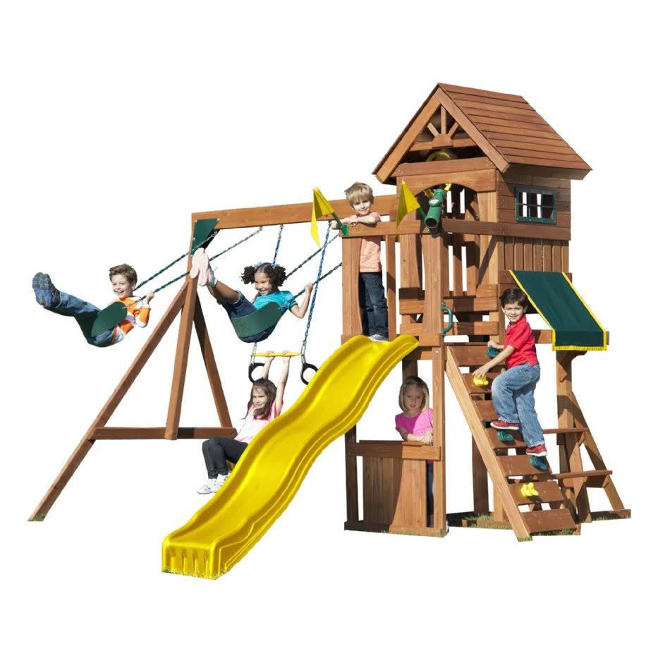 SwingNSlide Jamboree Fort Play Swing Set atttf