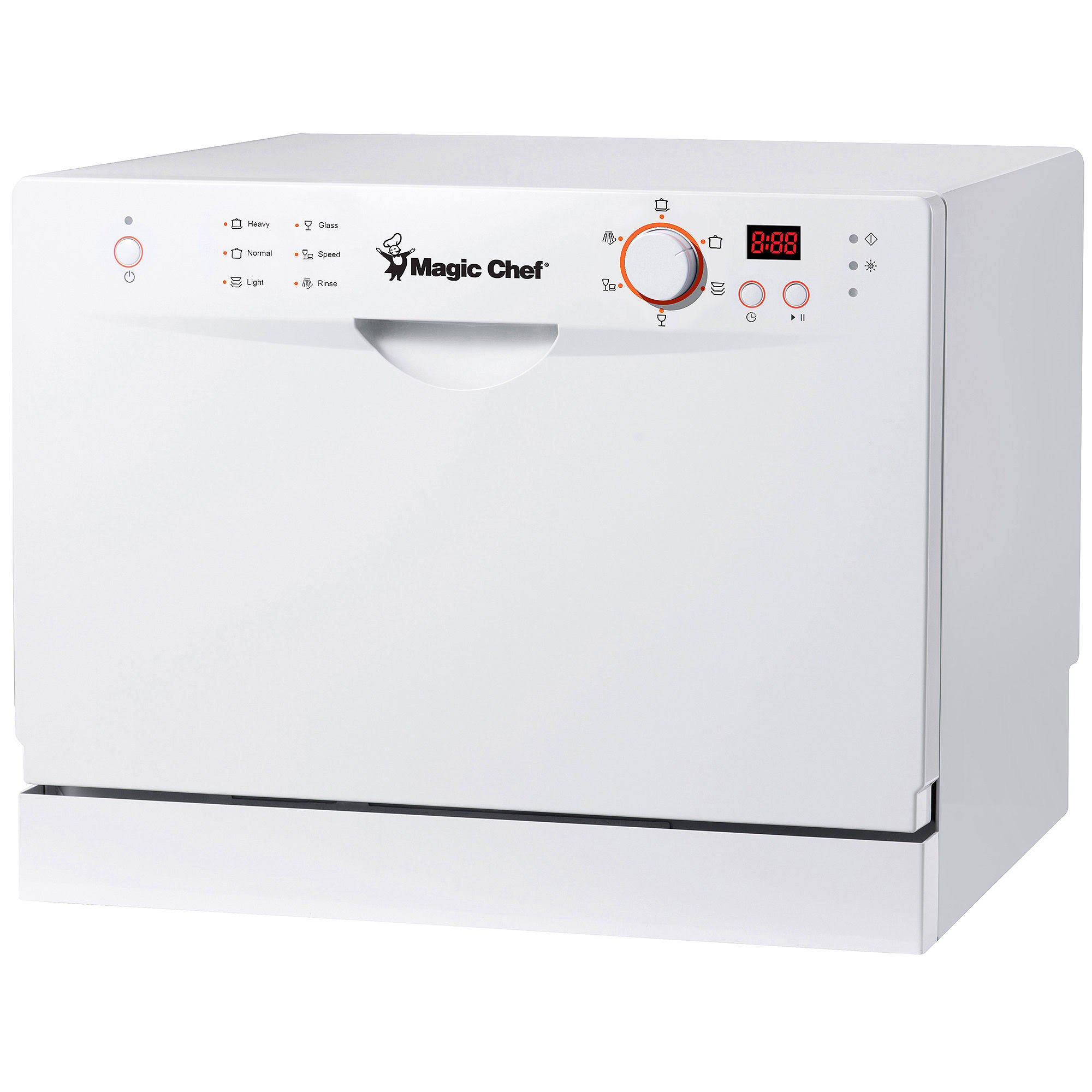 Magic Chef MCSCD6W3 21.7" Portable Countertop Dishwasher itusts