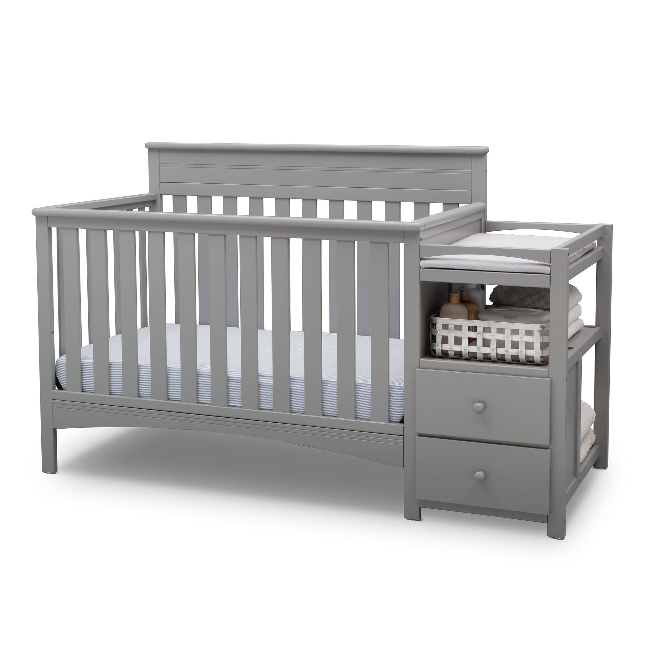 Delta Children Presley Grey Convertible Crib and Changer itusts