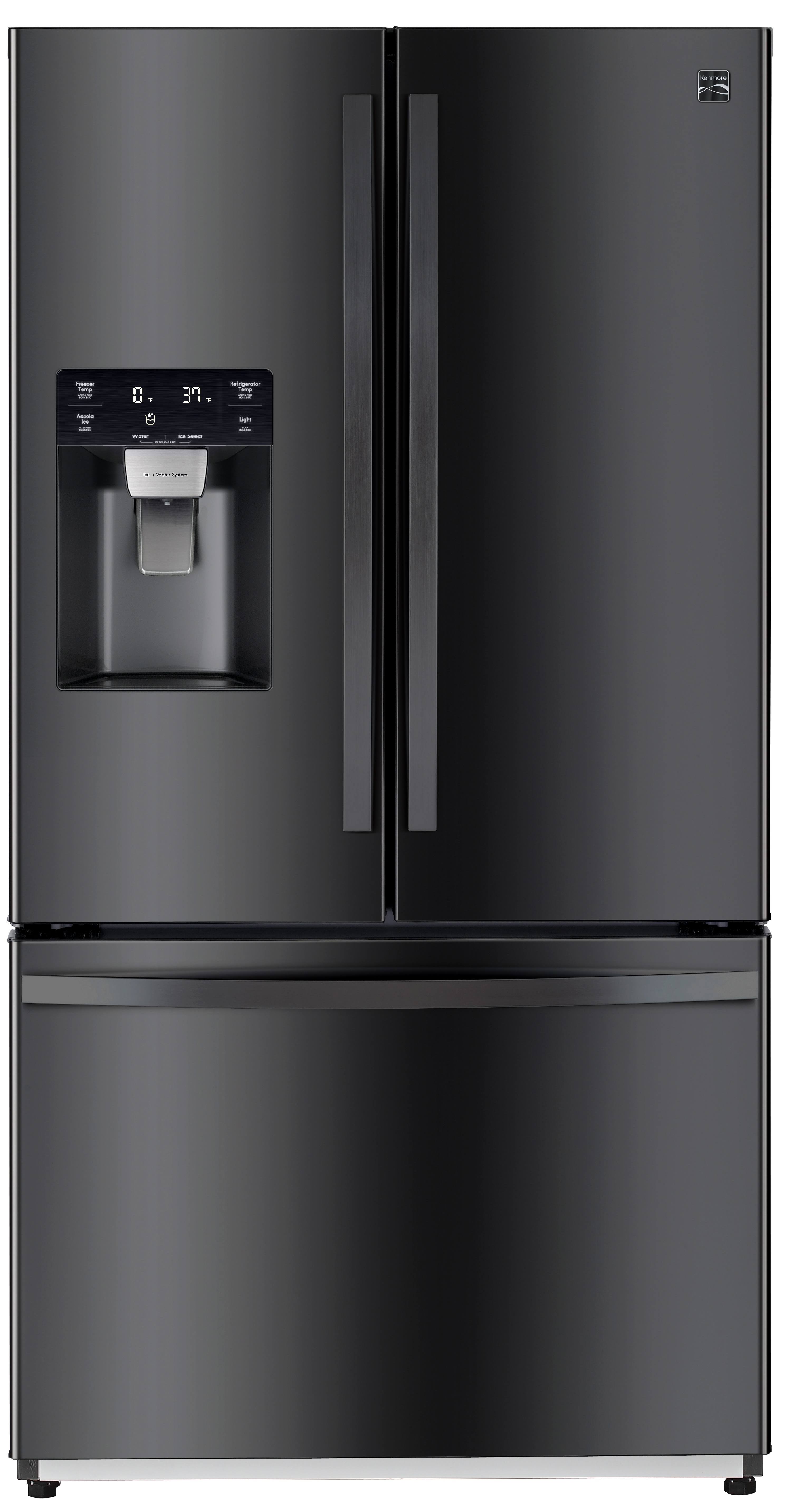 Kenmore 73037 25.5 Cu. ft. French Door Refrigerator Black Stainless