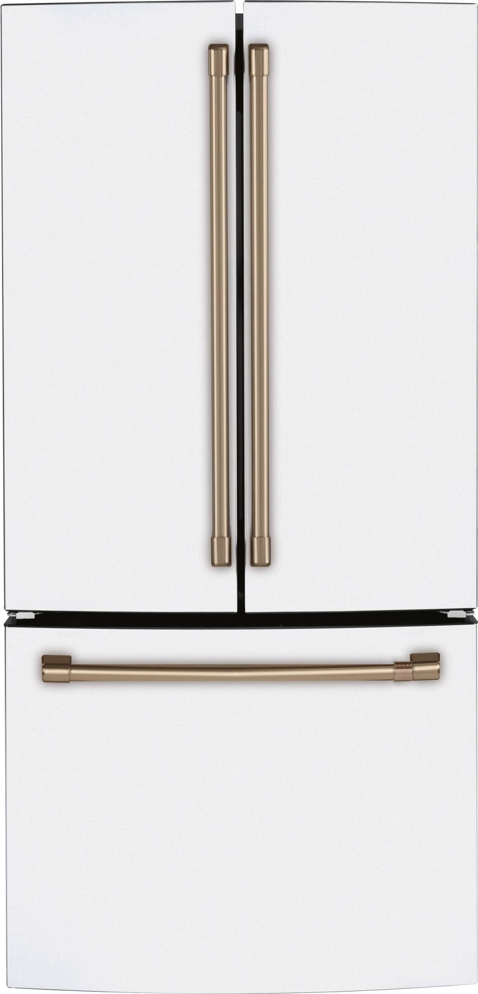 Cafe 18.6 Cu. ft. Matte White Counterdepth Frenchdoor Refrigerator