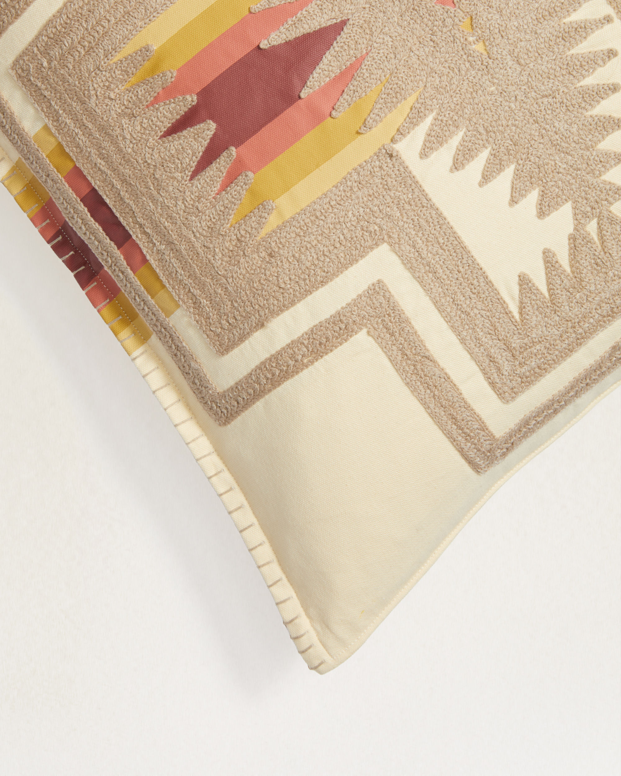HARDING EMBROIDERED SQUARE PILLOW