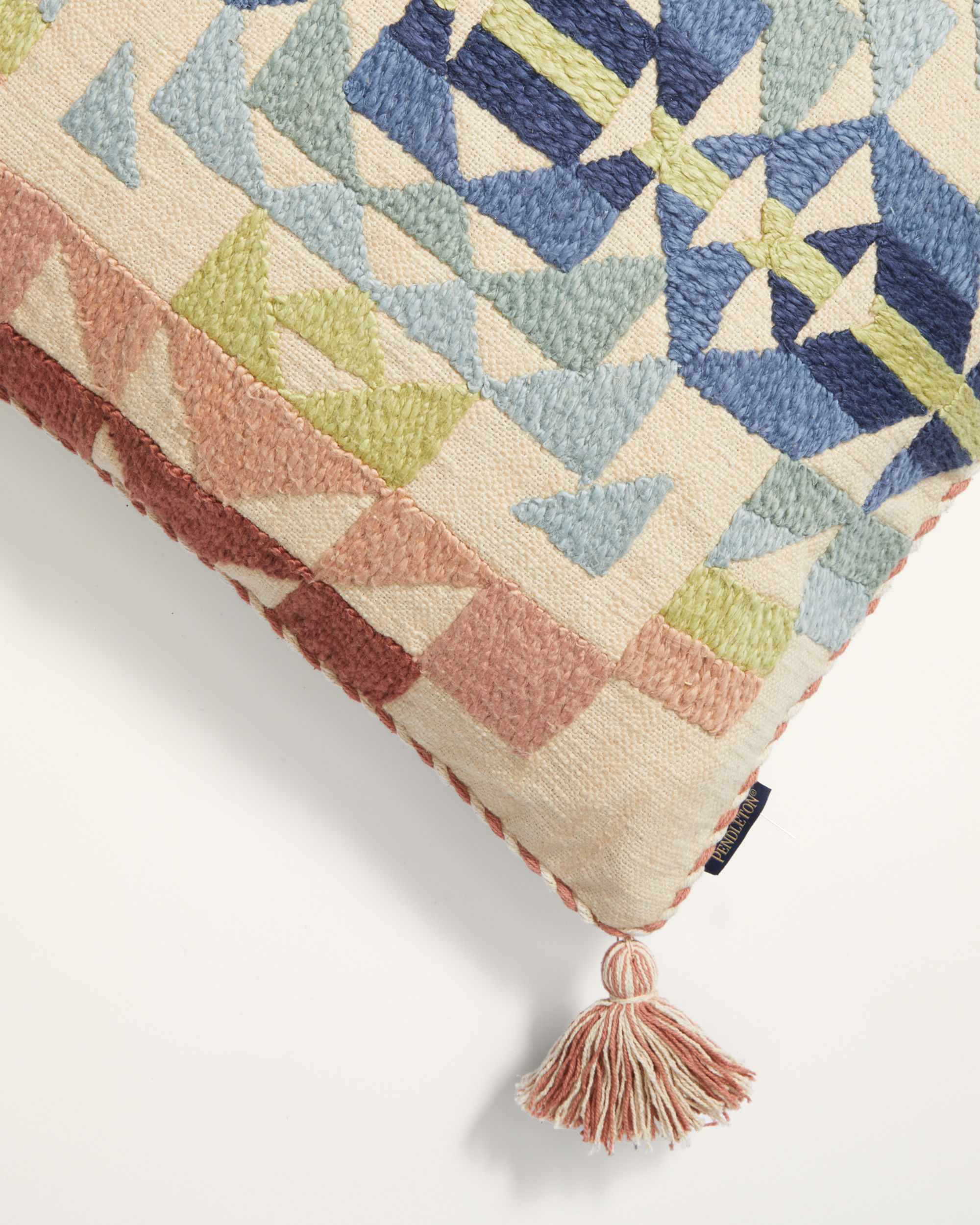 OPAL SPRINGS EMBROIDERED SQUARE PILLOW