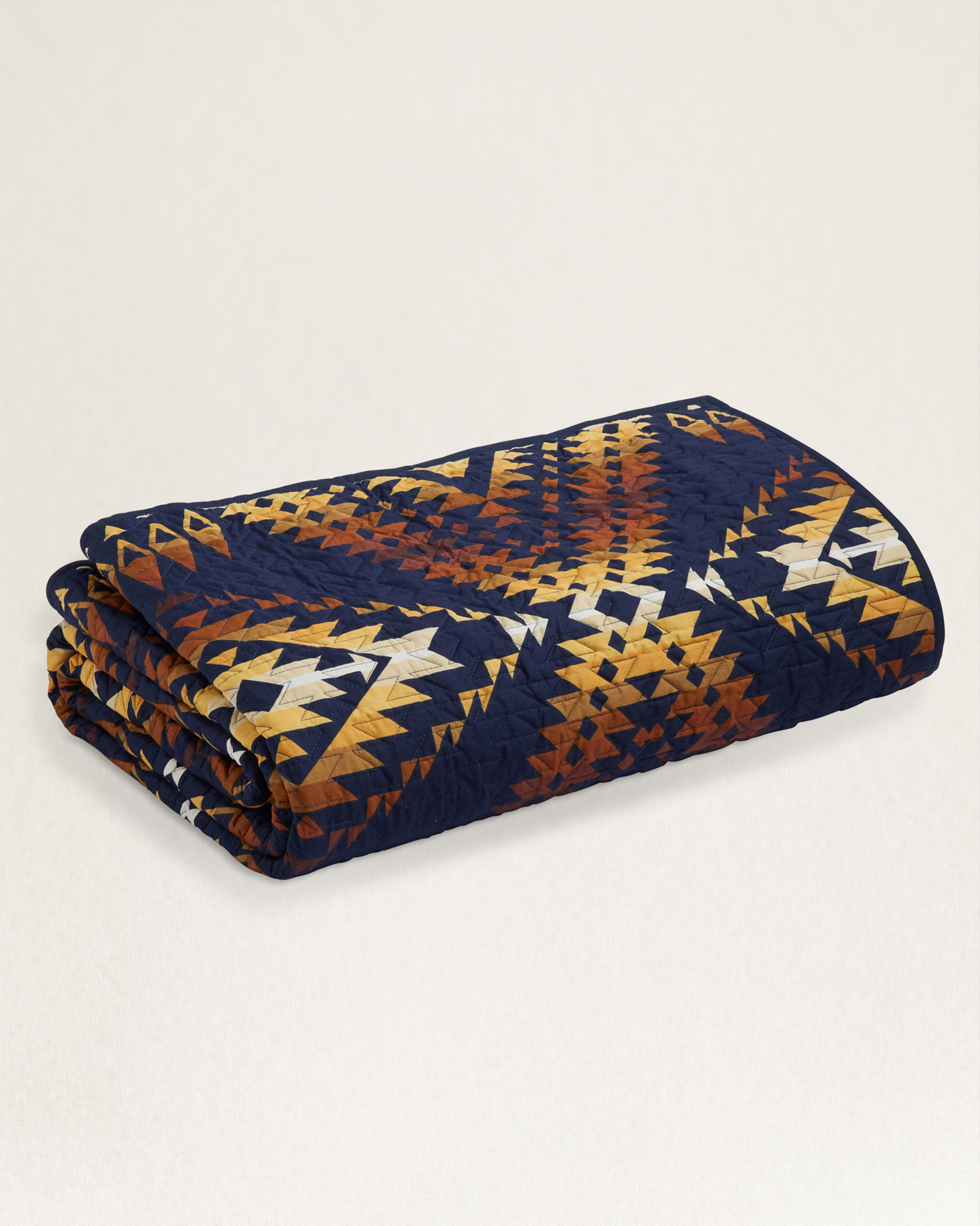 MISSION TRAILS PRINTED COVERLET SET