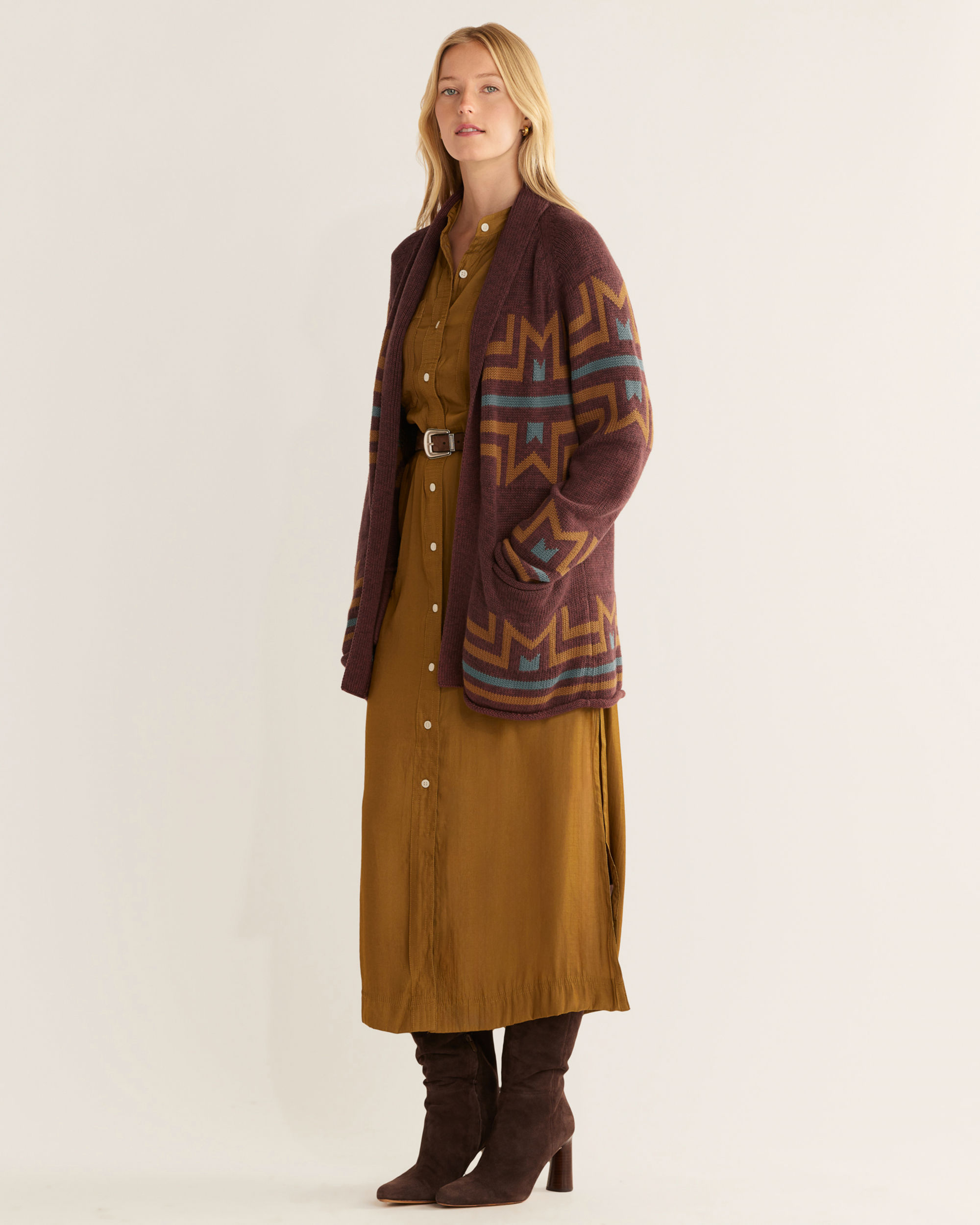 WOMEN'S ROCK POINT COTTON CARDIGAN