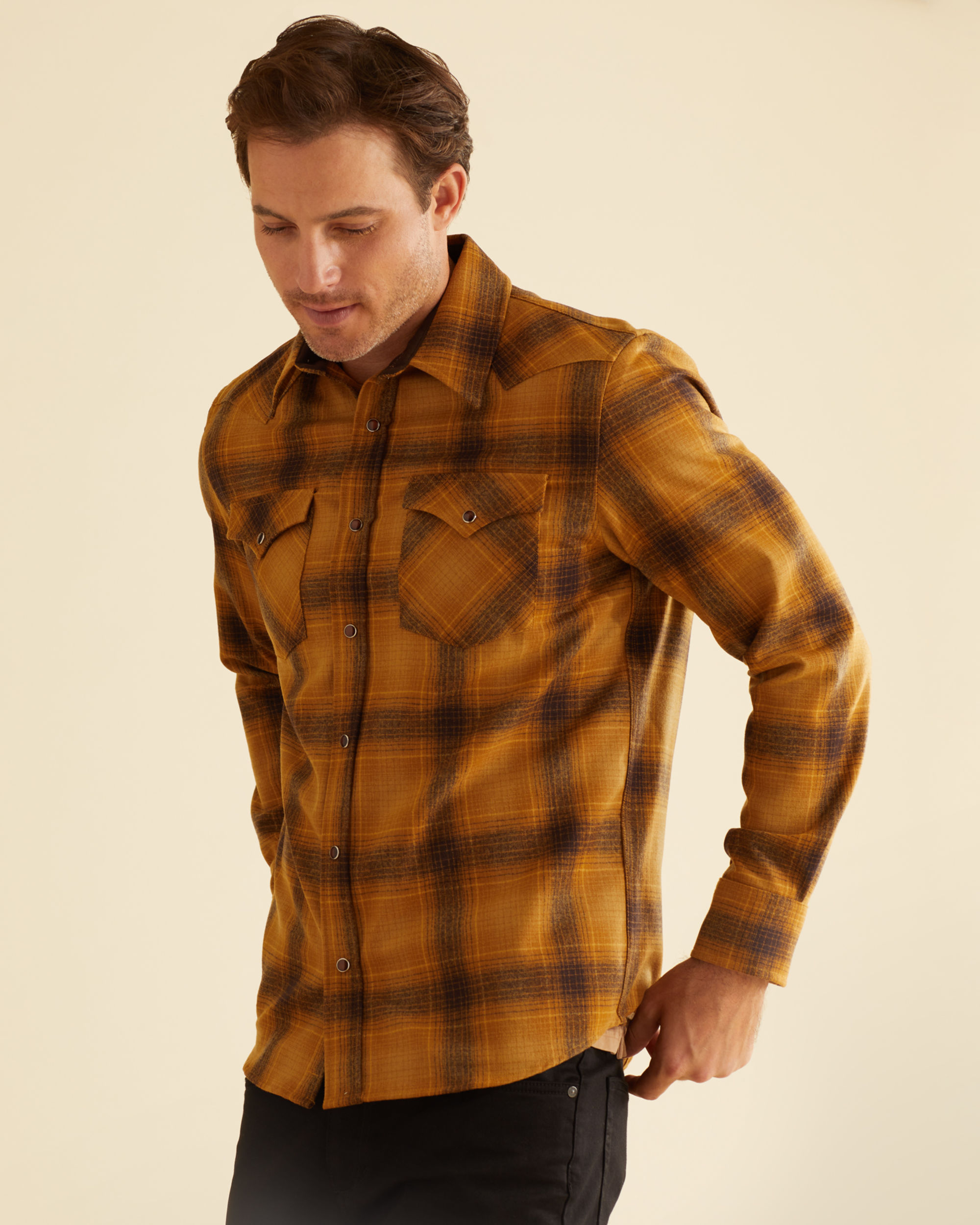 MEN'S PLAID SNAP-FRONT WESTERN CANYON SHIRT