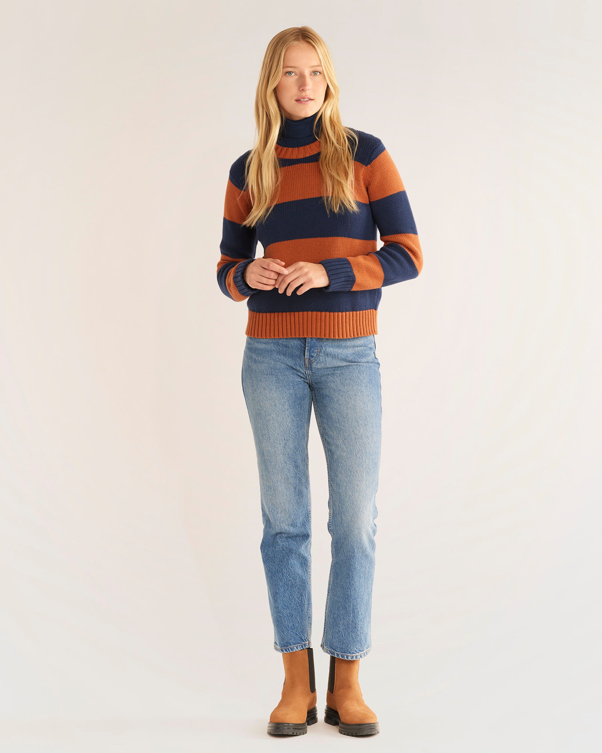 WOMEN'S SELLWOOD STRIPE COTTON SWEATER