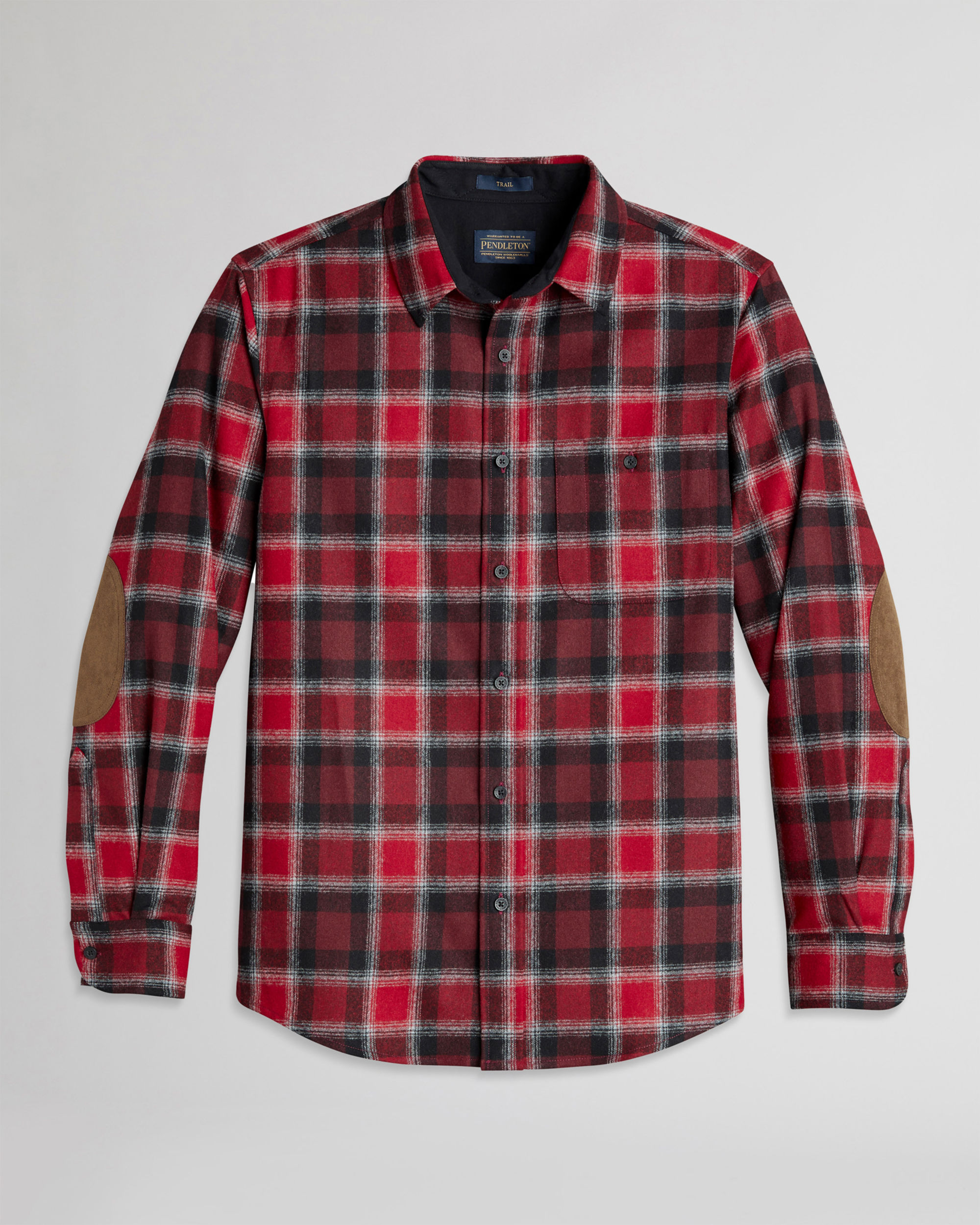 MEN'S PLAID ELBOW-PATCH TRAIL SHIRT