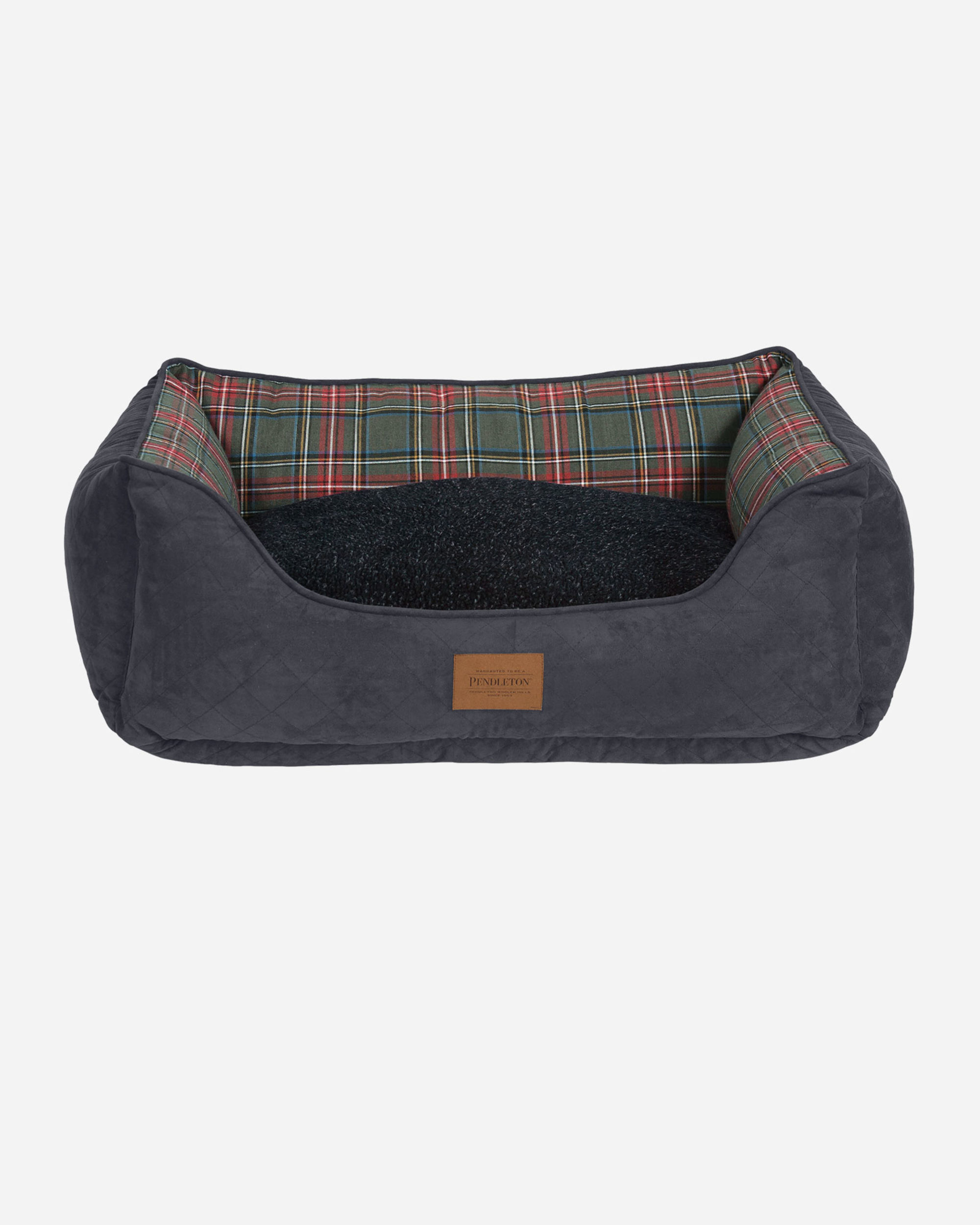 GREY STEWART TARTAN KUDDLER DOG BED