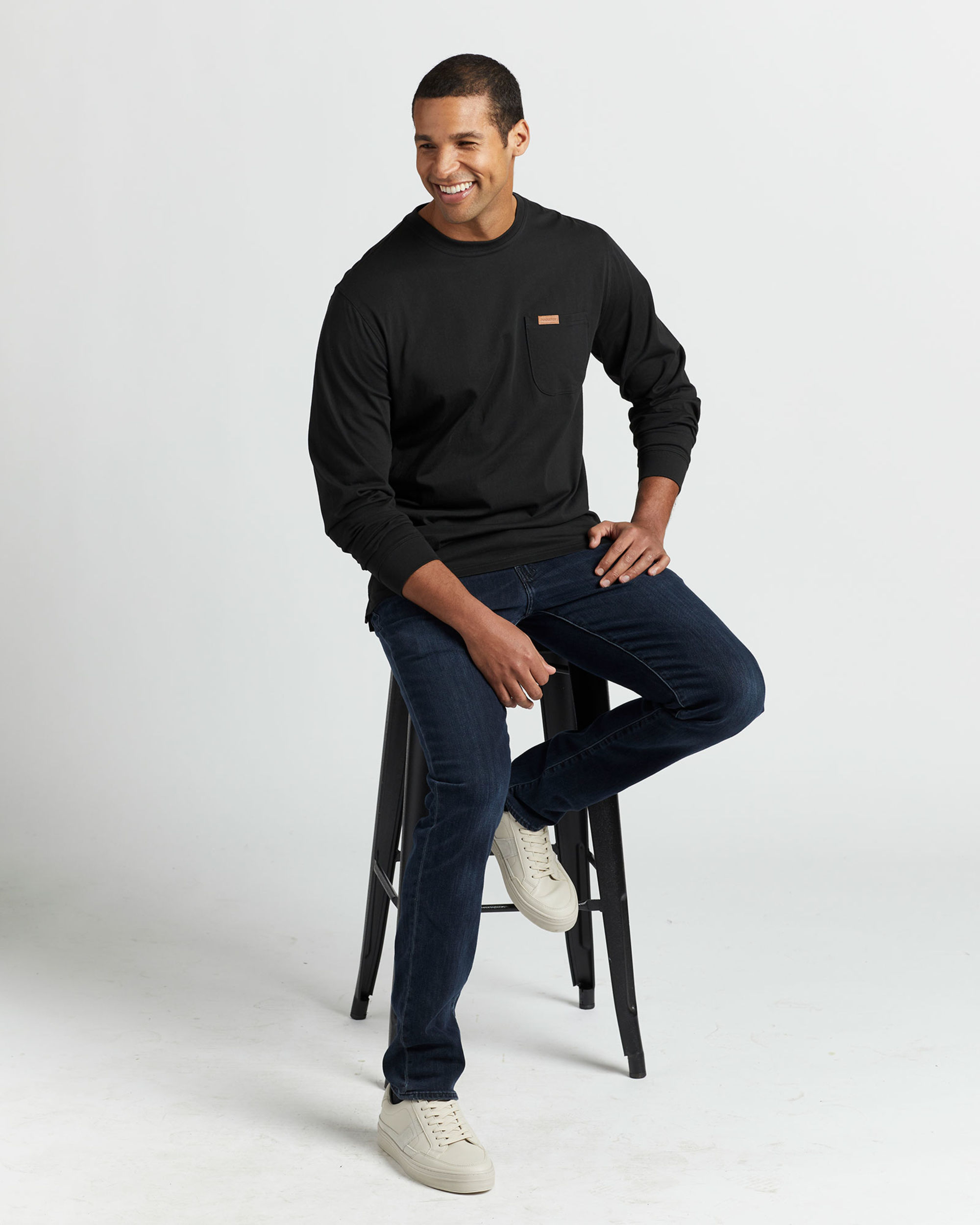 MEN'S LONG-SLEEVE DESCHUTES POCKET TEE