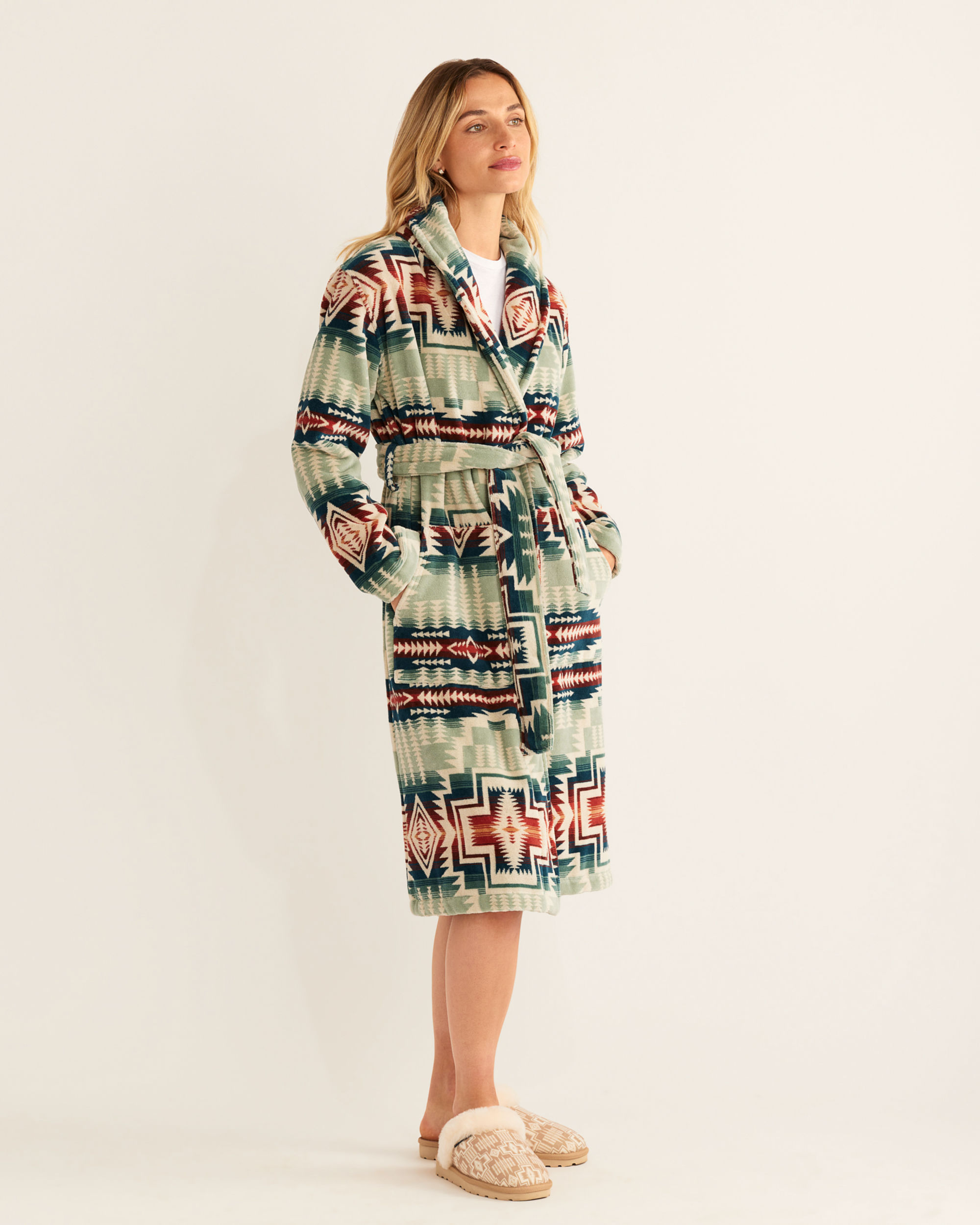 WOMEN'S COTTON TERRY VELOUR ROBE