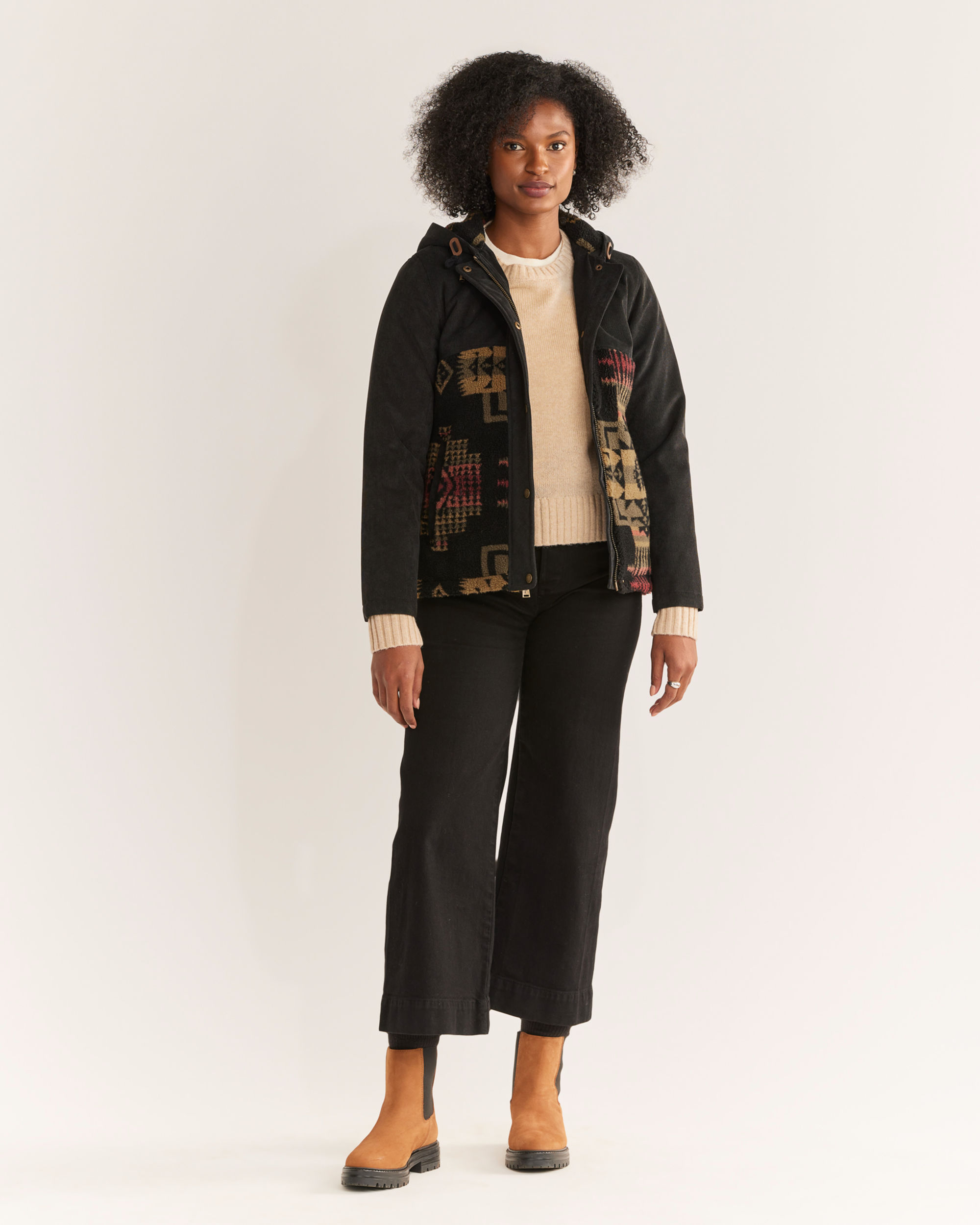 WOMEN'S BLANCA CORDUROY/BERBER FLEECE JACKET