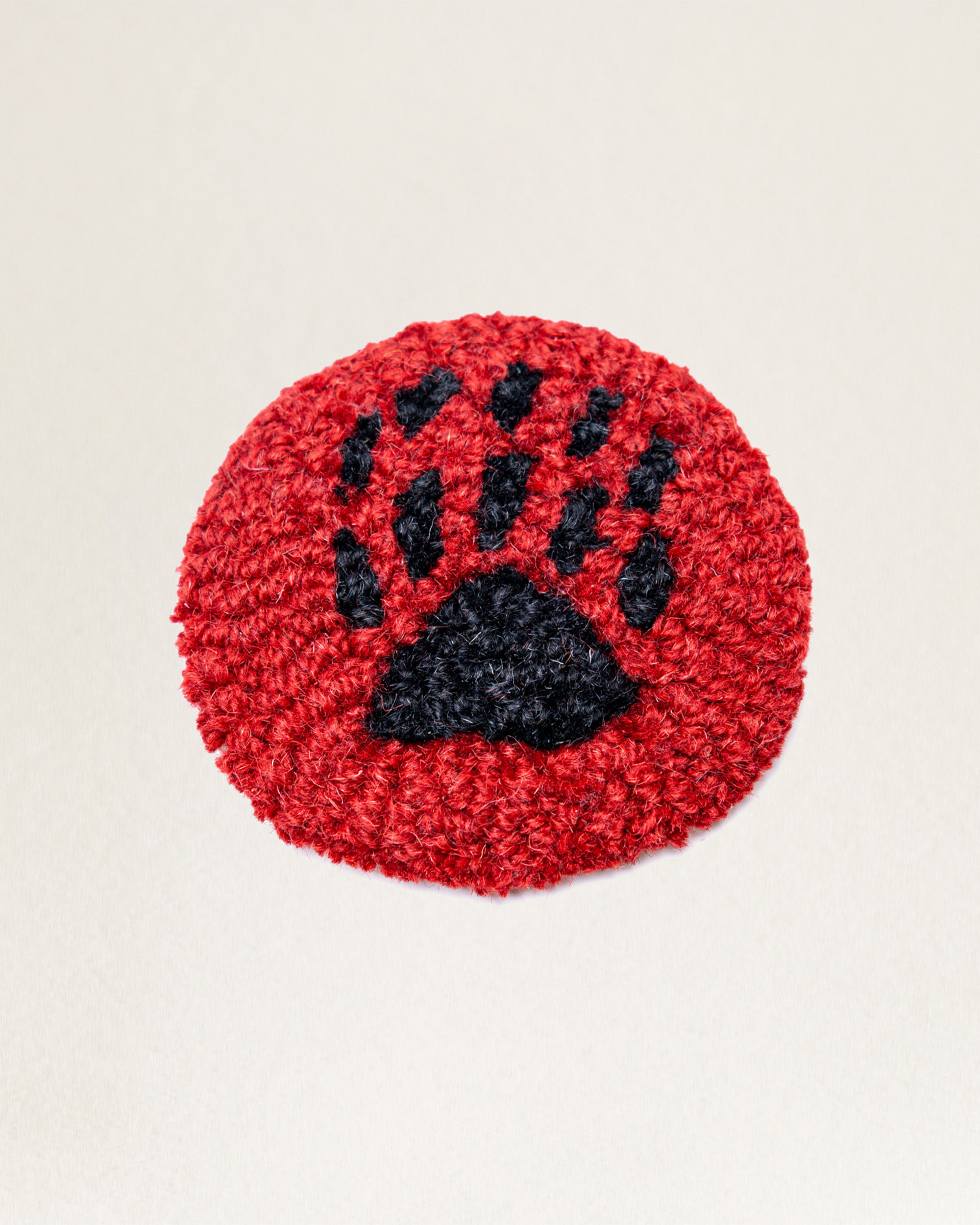 BEAR PAW HOOKED COASTER SET