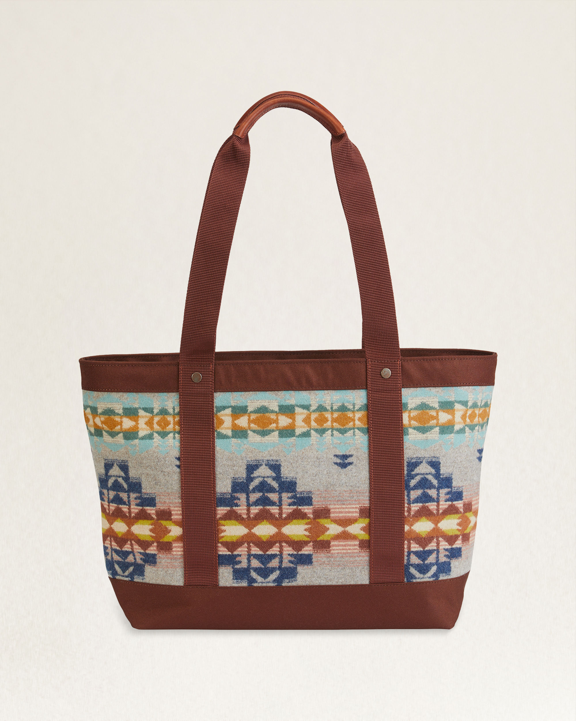 DESERT DAWN WOOL/CANVAS ZIP TOTE