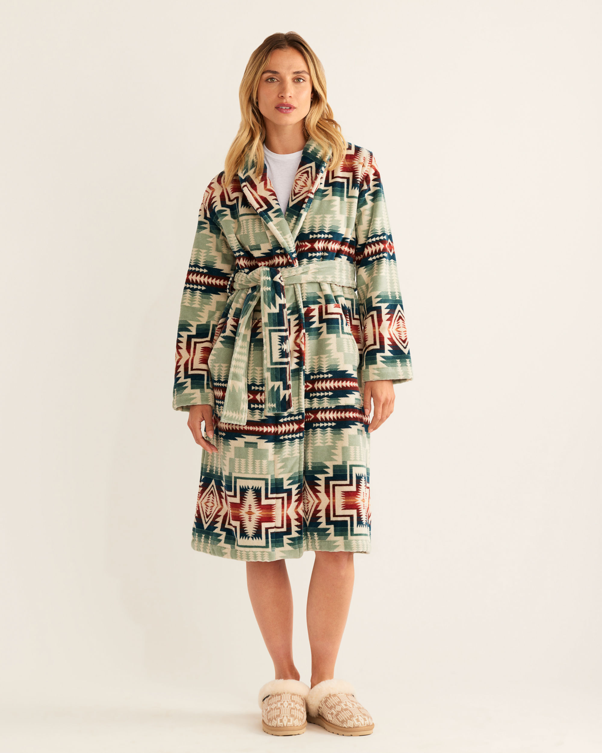 WOMEN'S COTTON TERRY VELOUR ROBE