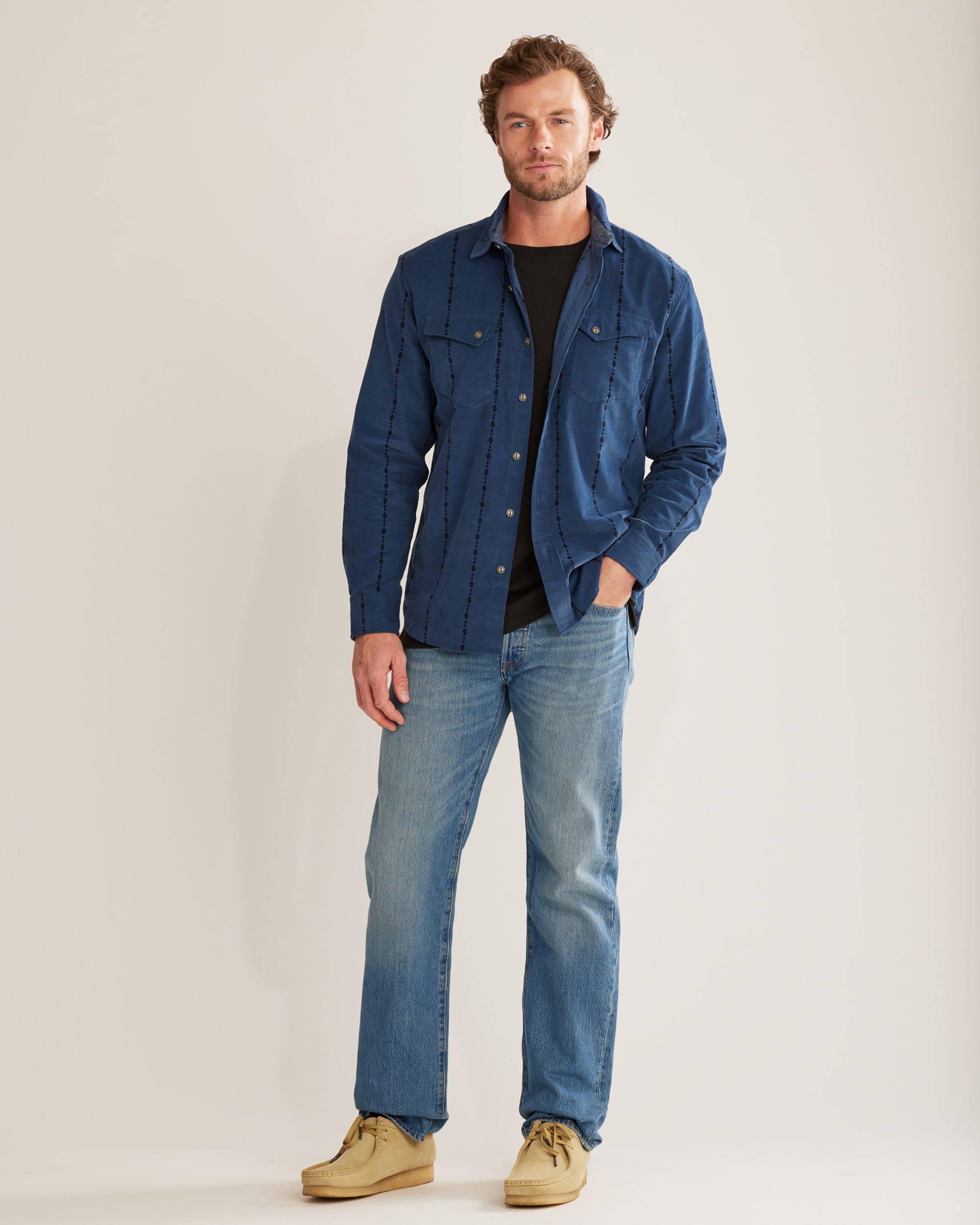 MEN'S WYATT SNAP-FRONT CORDUROY SHIRT