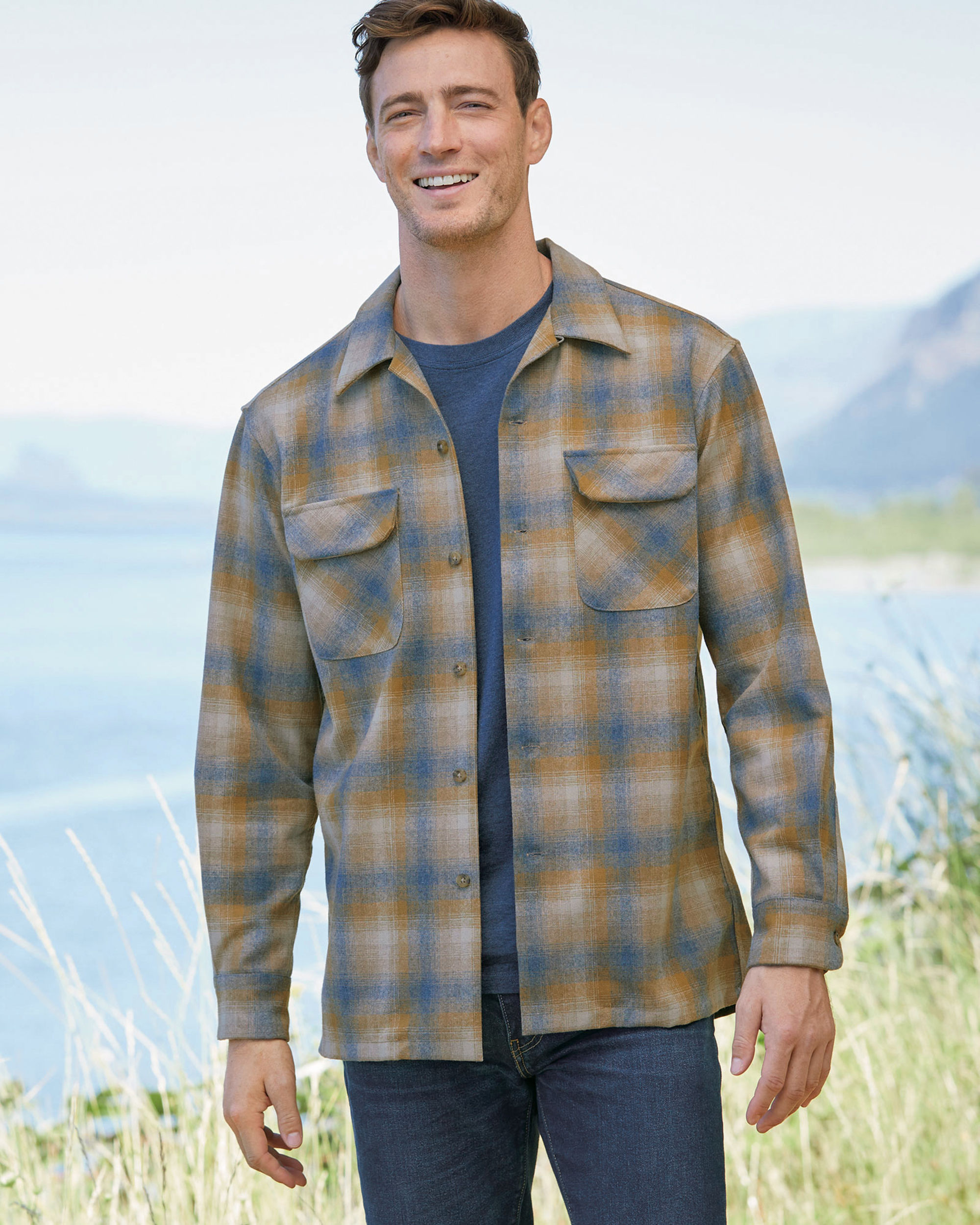 MEN'S PLAID BOARD SHIRT
