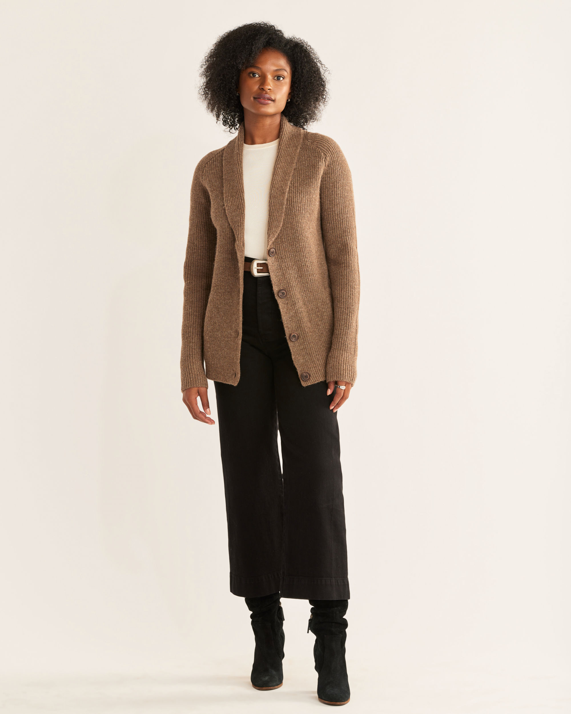 WOMEN'S SHETLAND COLLECTION CARDIGAN