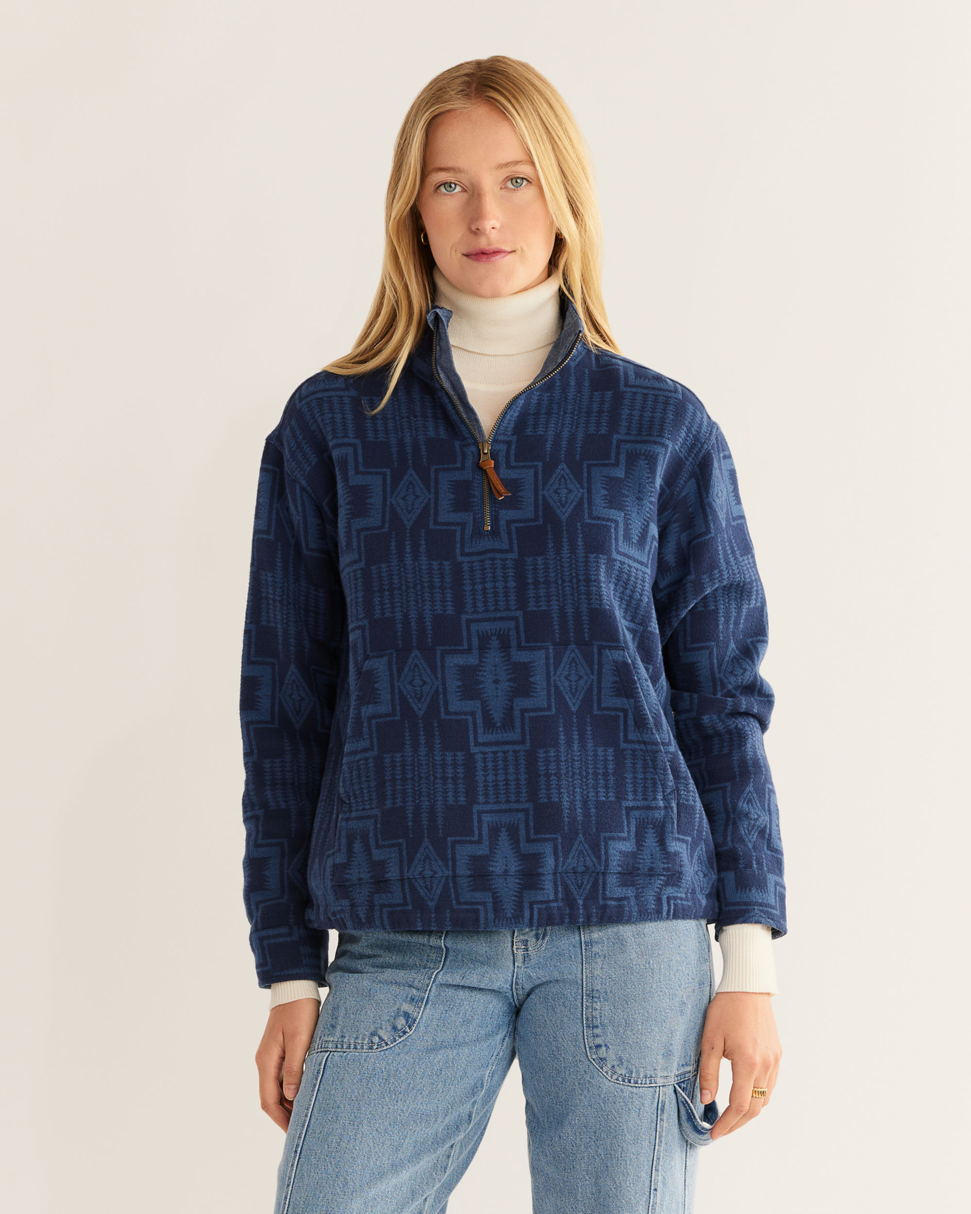 WOMEN'S DOUBLESOFT HALF-ZIP PULLOVER
