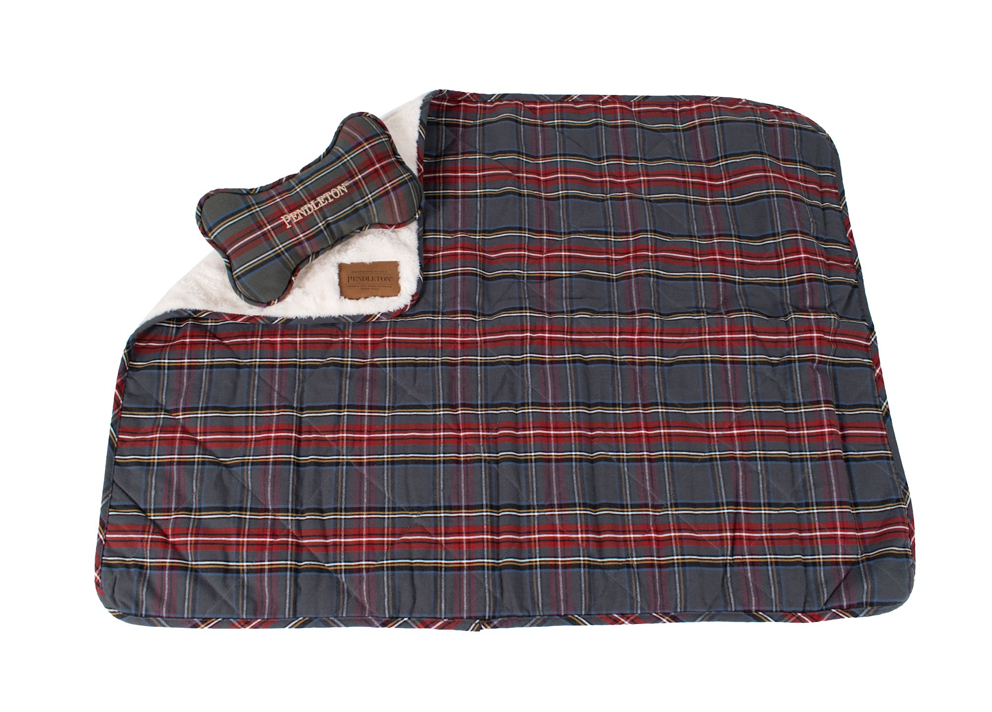 CLASSIC PLAID THROW AND TOY