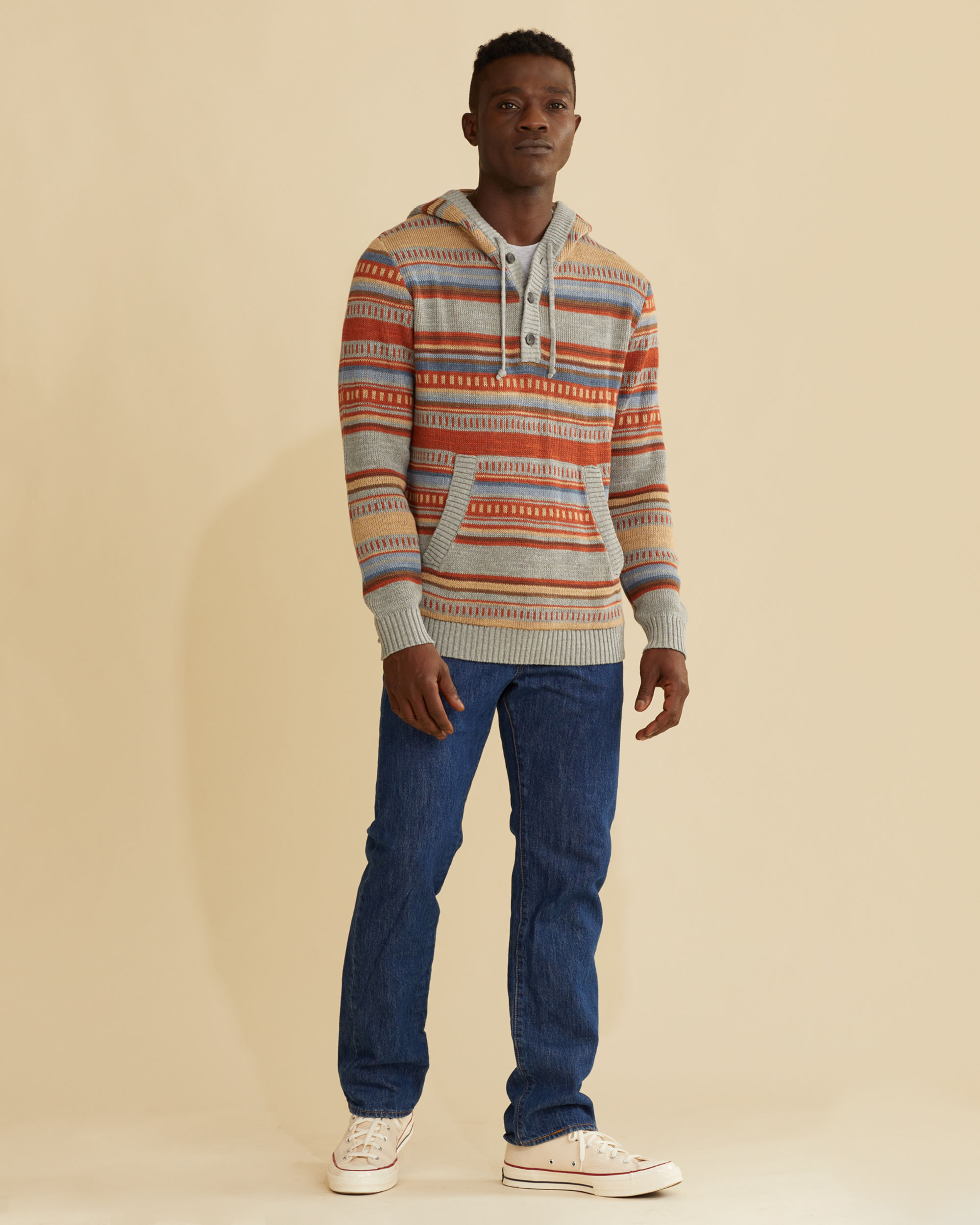 MEN'S MEDALLION COTTON HOODIE