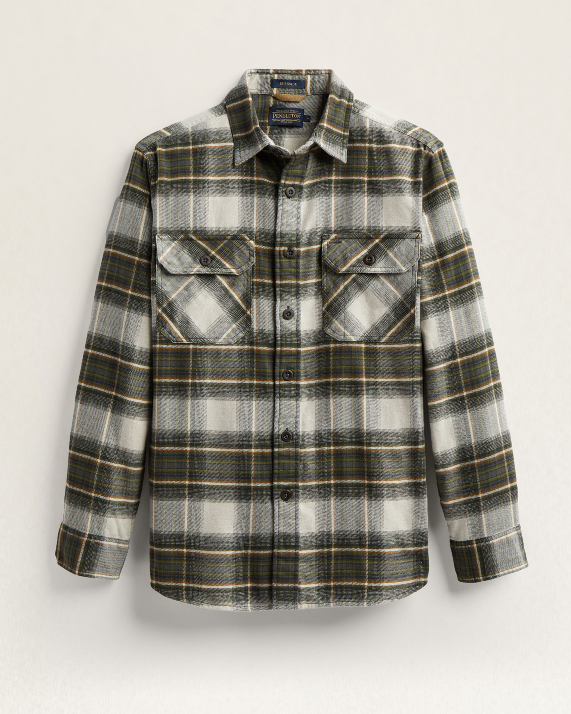MEN'S PLAID BURNSIDE DOUBLE-BRUSHED FLANNEL SHIRT