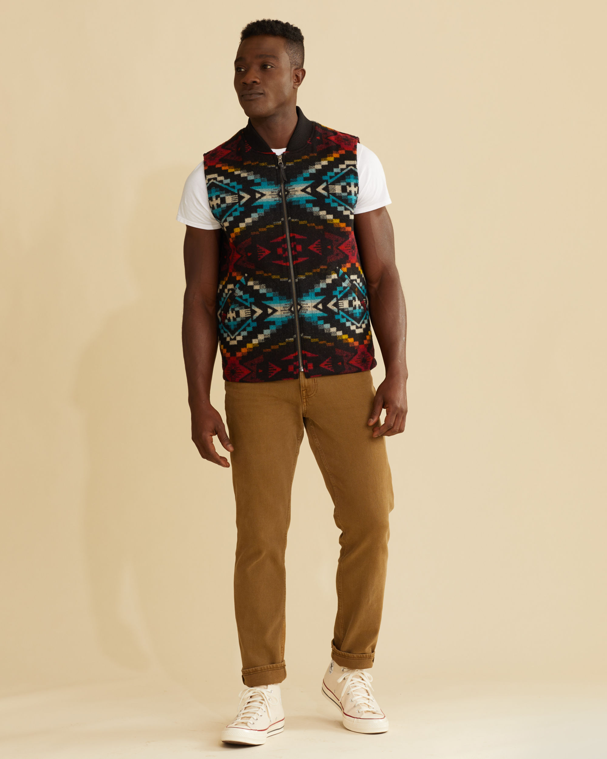 MEN'S QUILTED ZIP VEST