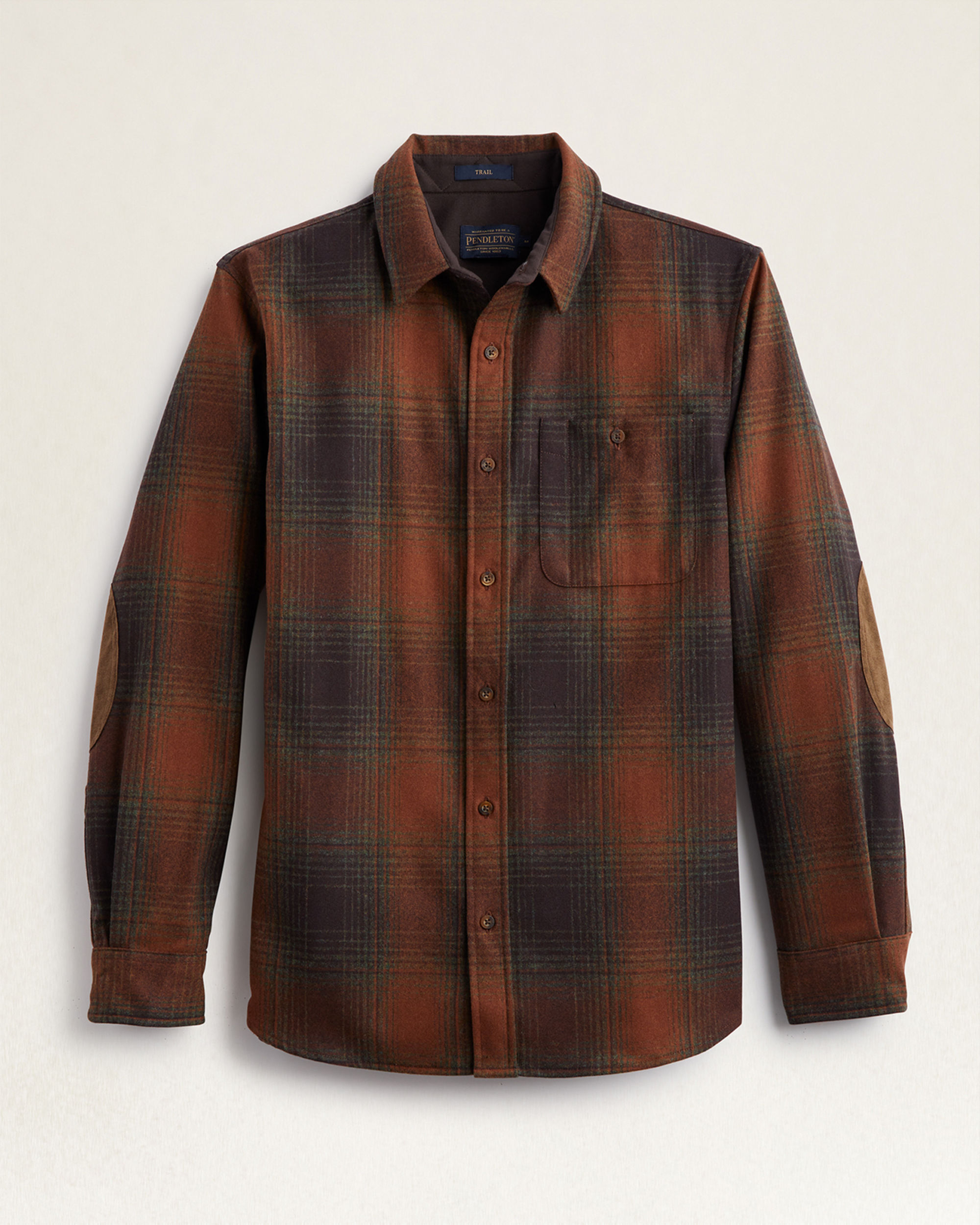 MEN'S PLAID ELBOW-PATCH TRAIL SHIRT