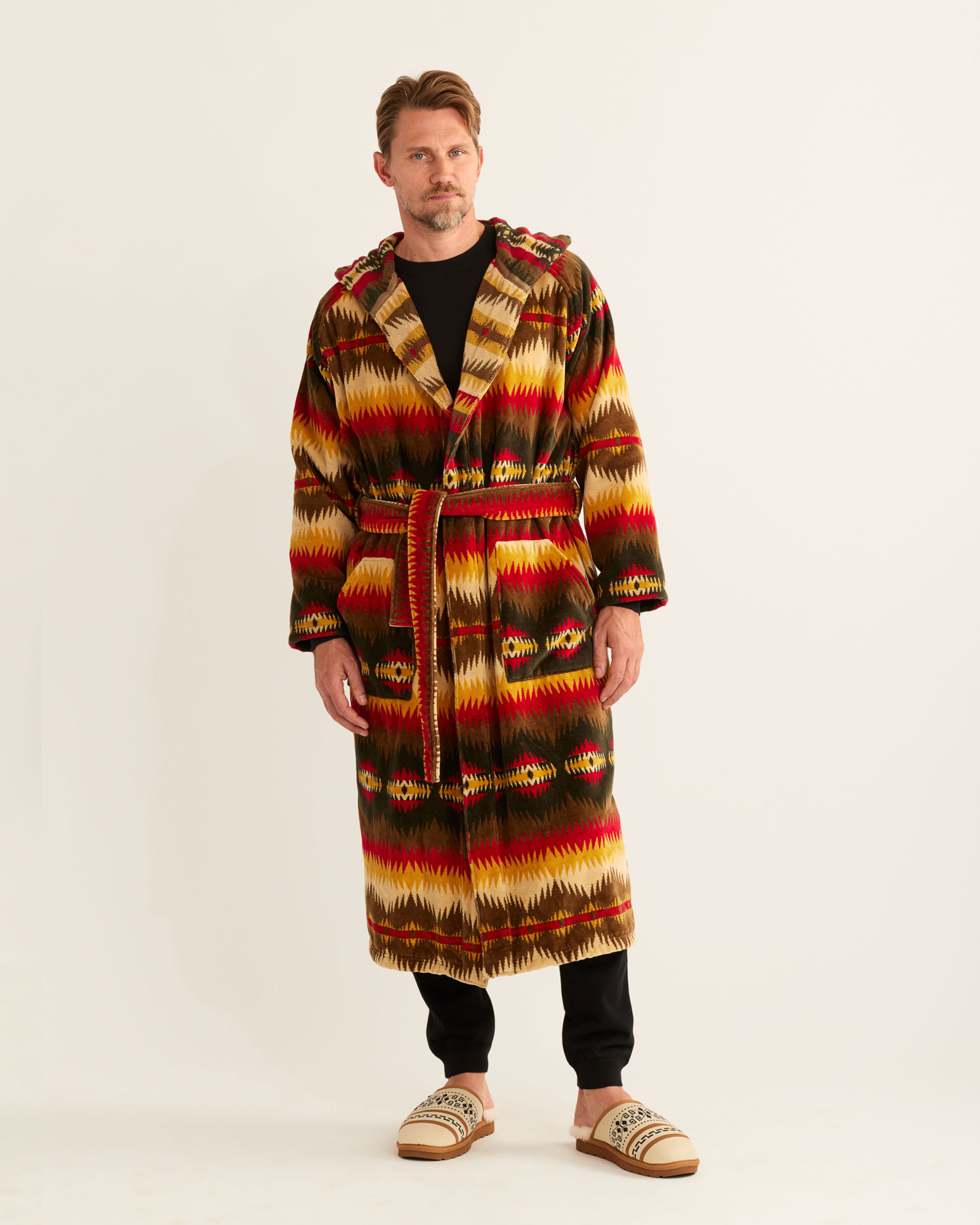 COTTON TERRY VELOUR ROBE