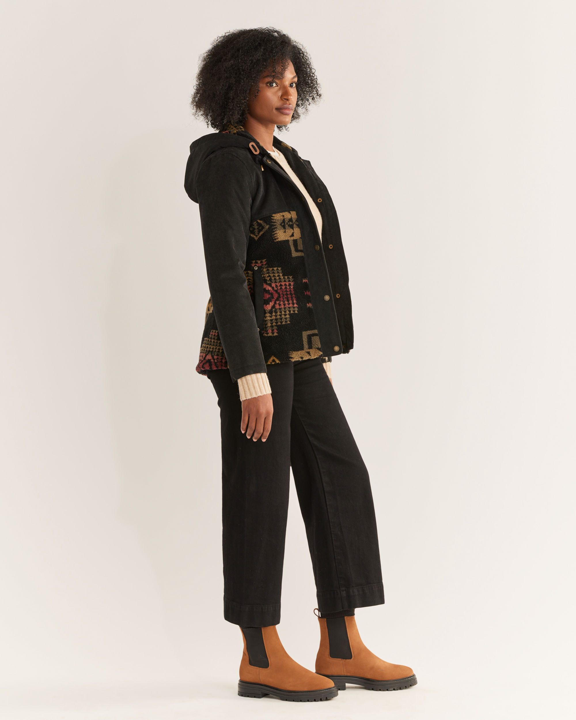 WOMEN'S BLANCA CORDUROY/BERBER FLEECE JACKET
