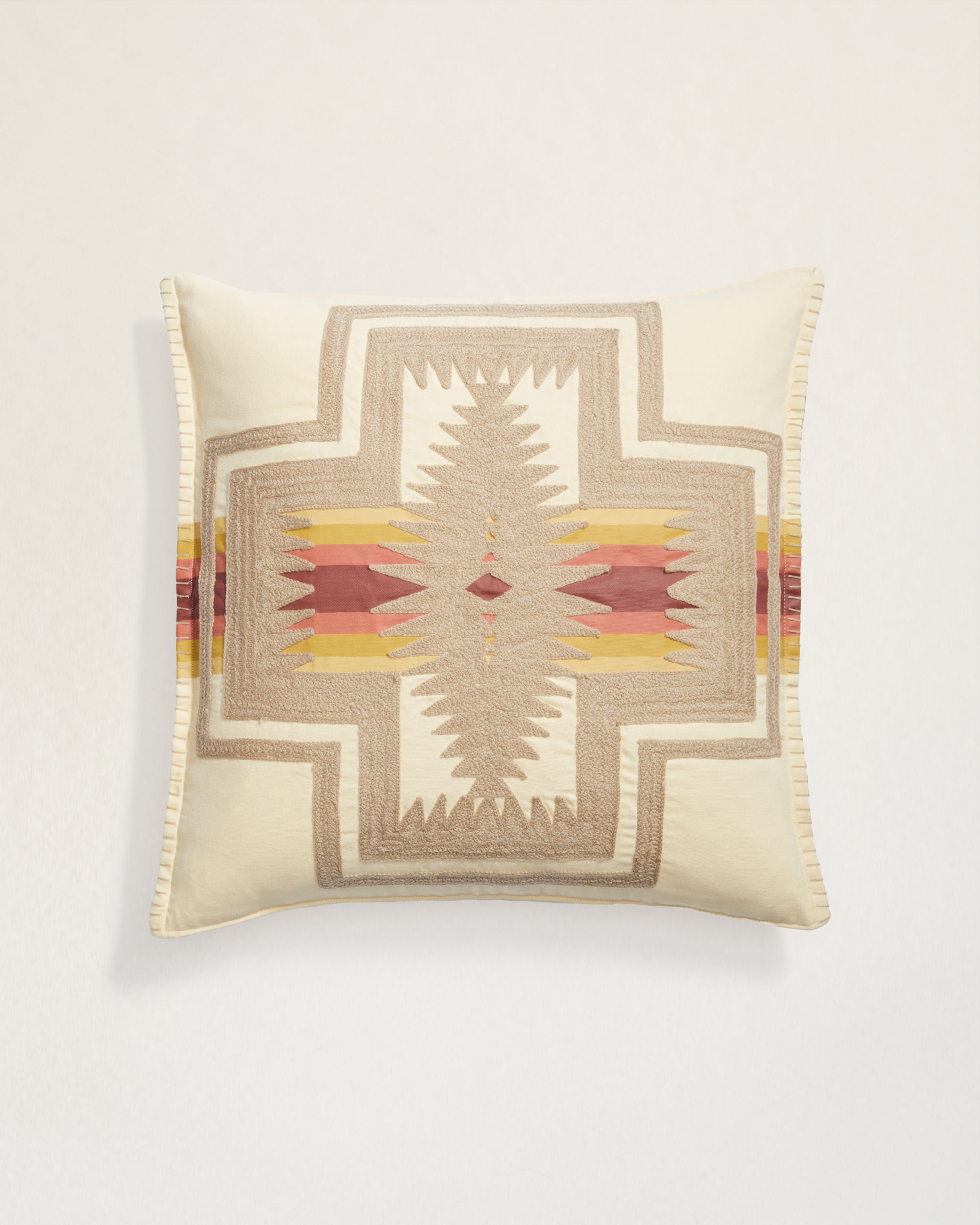 HARDING EMBROIDERED SQUARE PILLOW