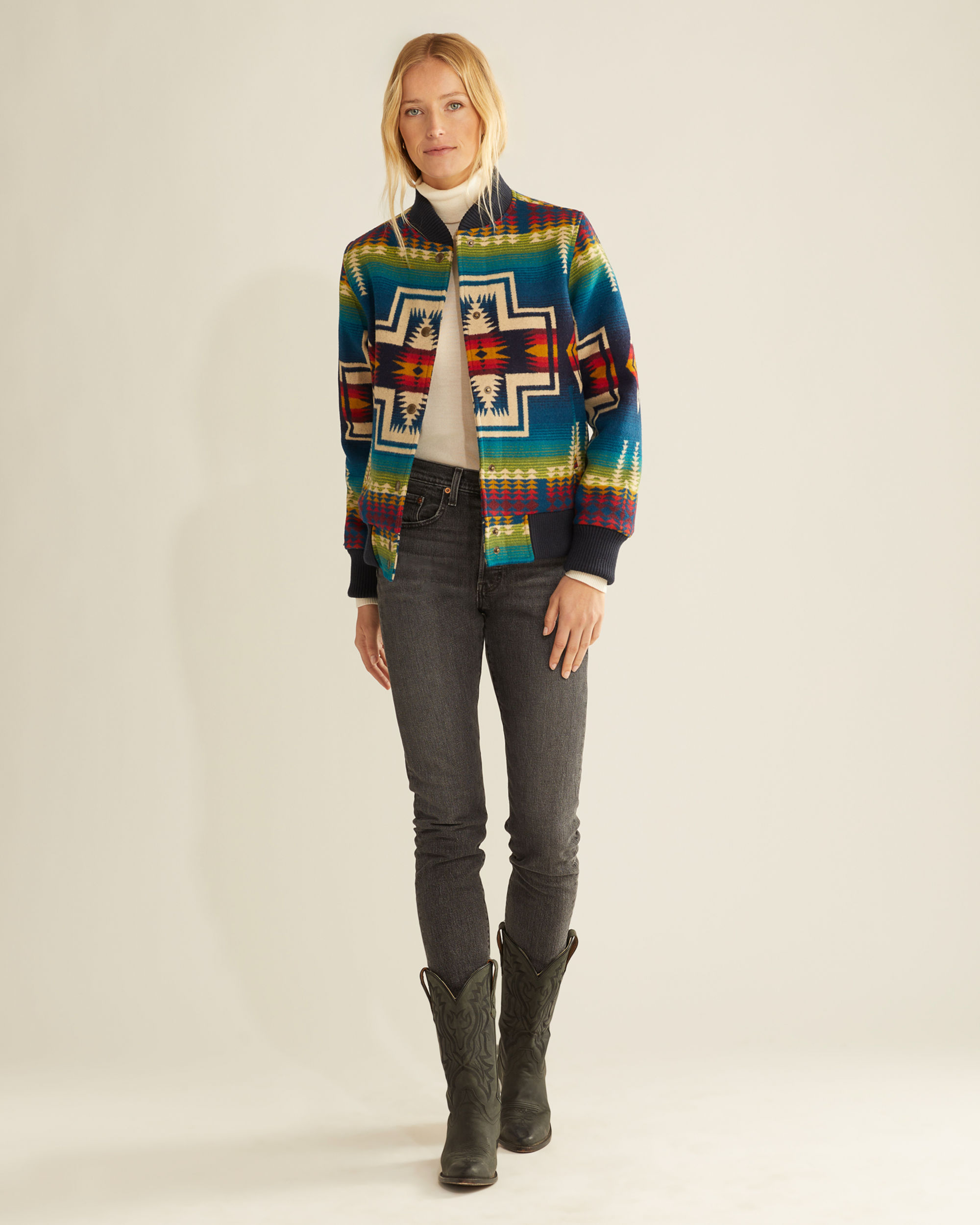 WOMEN'S LIMITED EDITION HARDING WOOL BOMBER