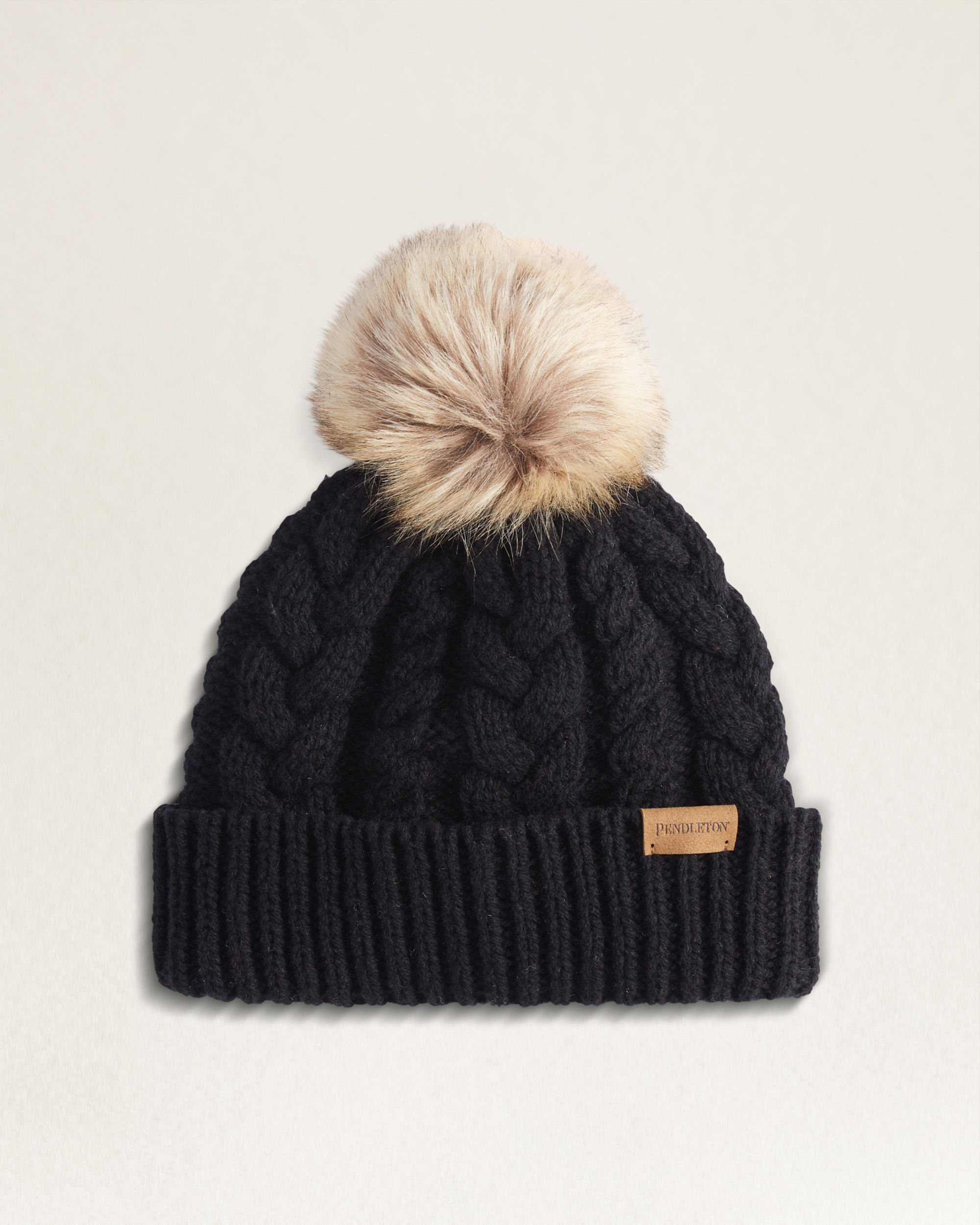 CABLE KNIT BEANIE