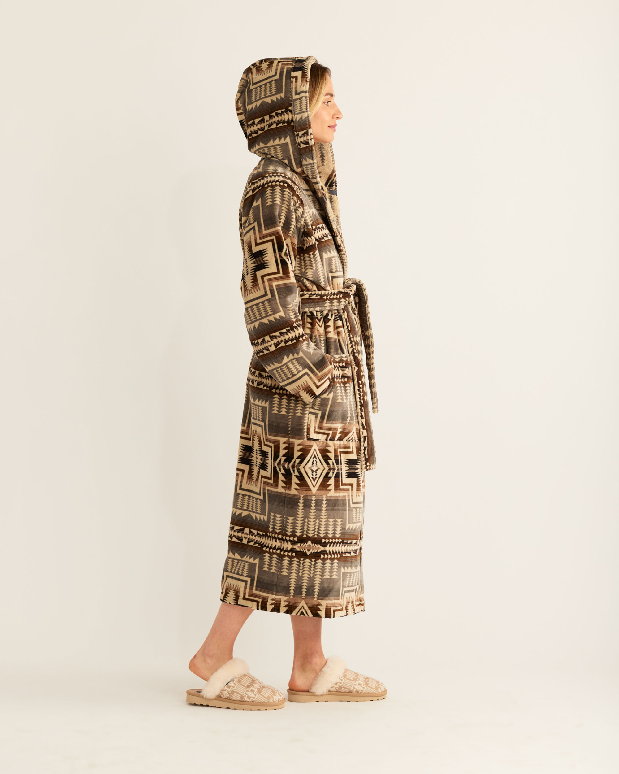 COTTON TERRY VELOUR ROBE