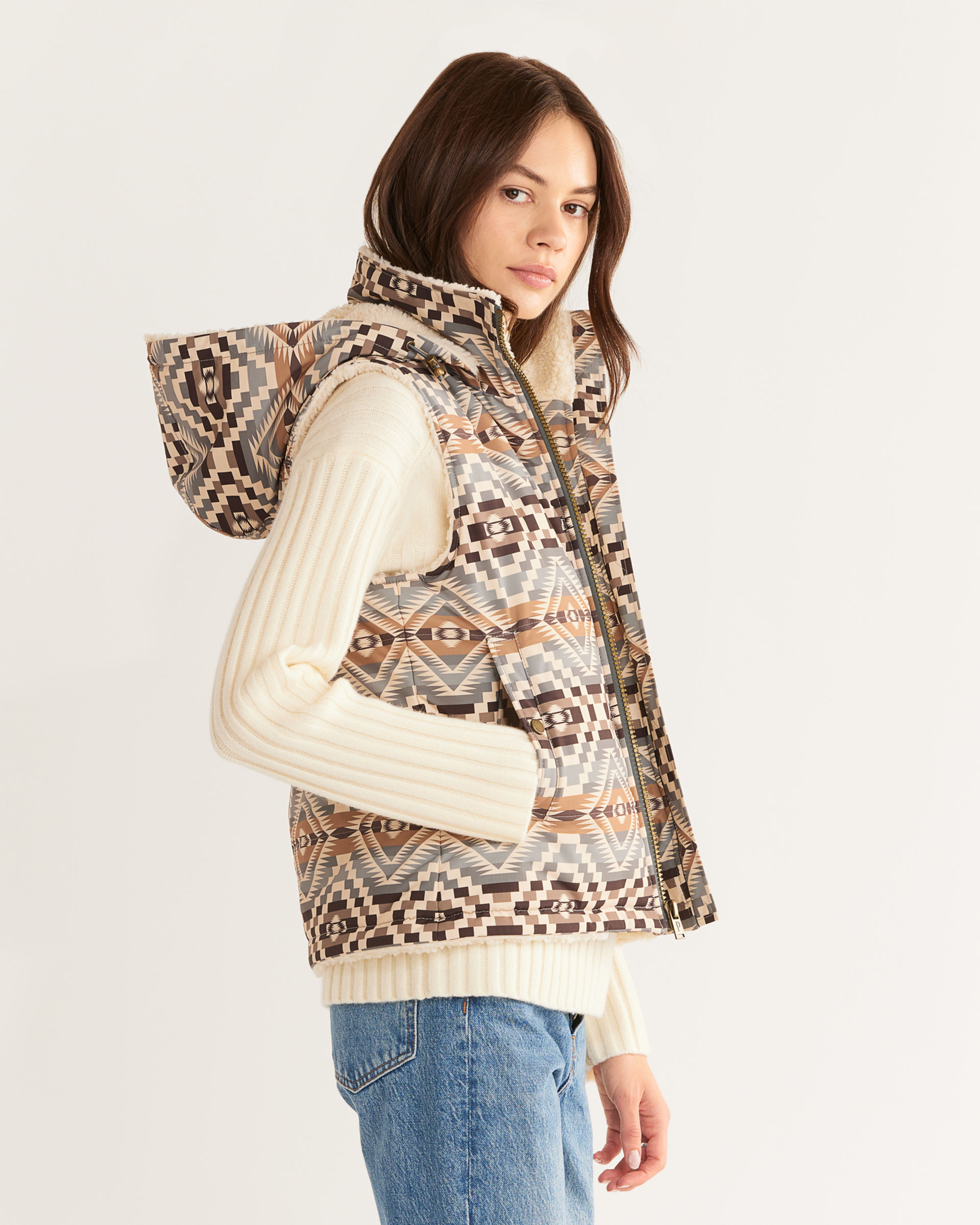 WOMEN'S BERBER FLEECE-LINED VEST