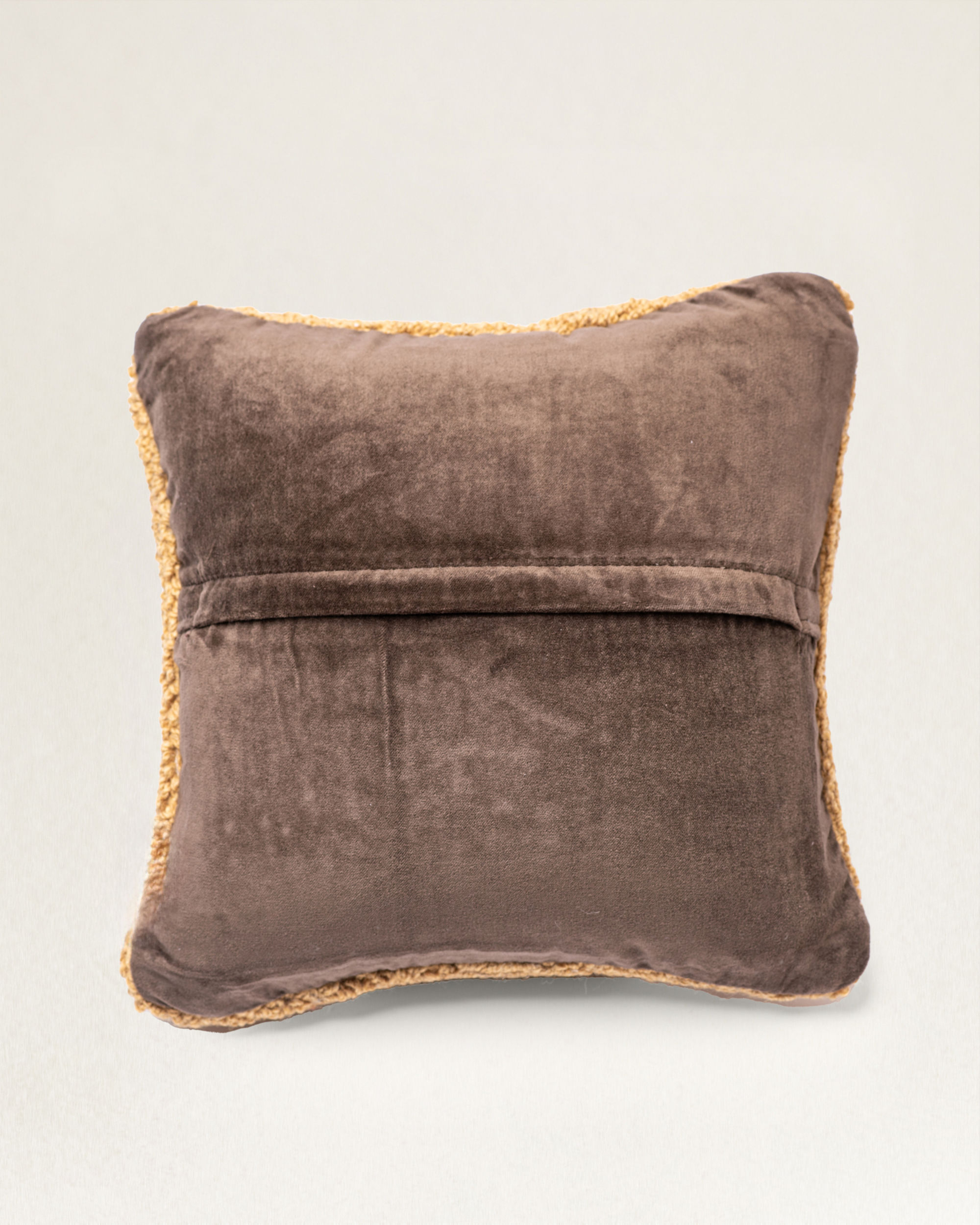 BUFFALO HOOKED SQUARE PILLOW