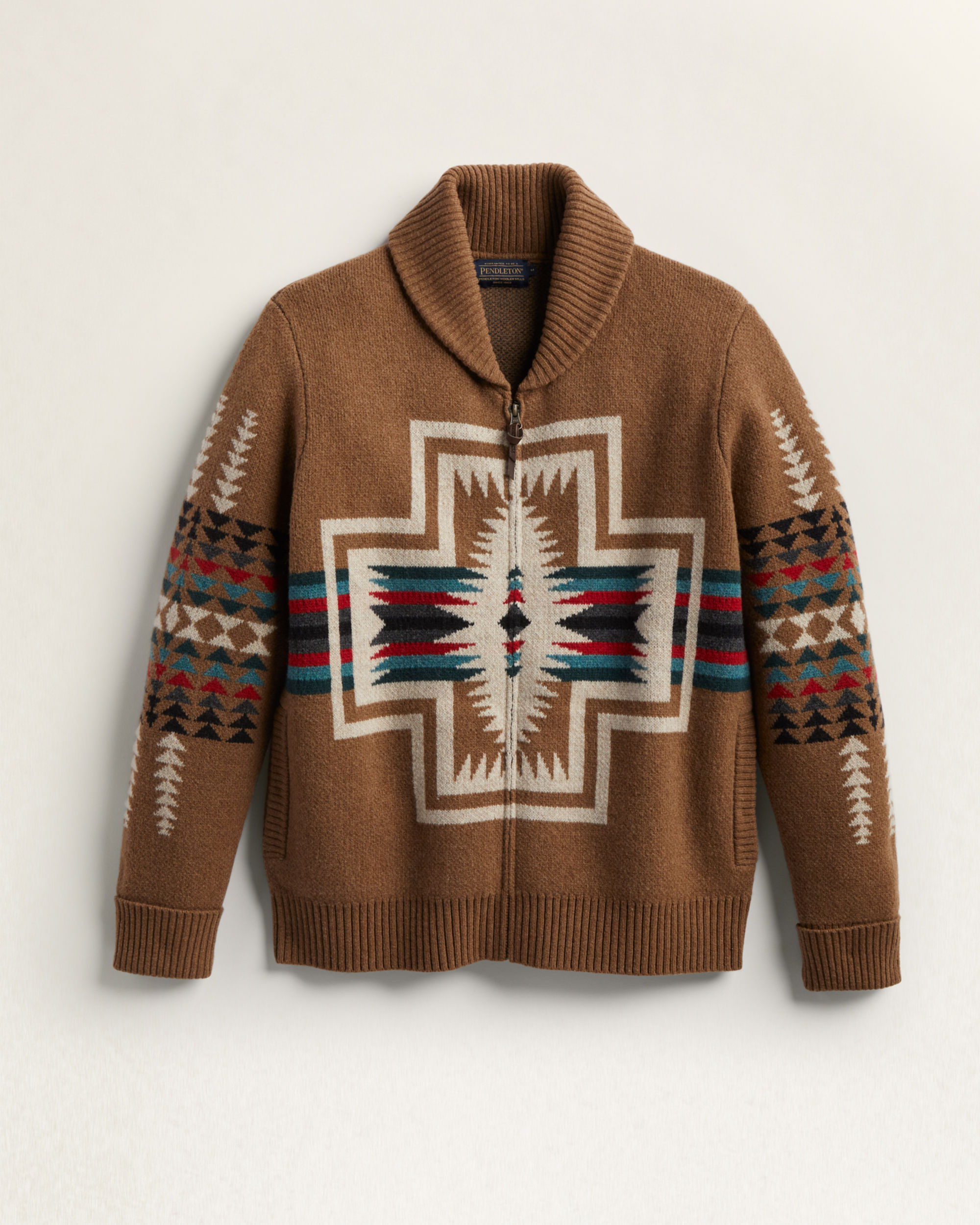 MEN'S HARDING ZIP LAMBSWOOL CARDIGAN