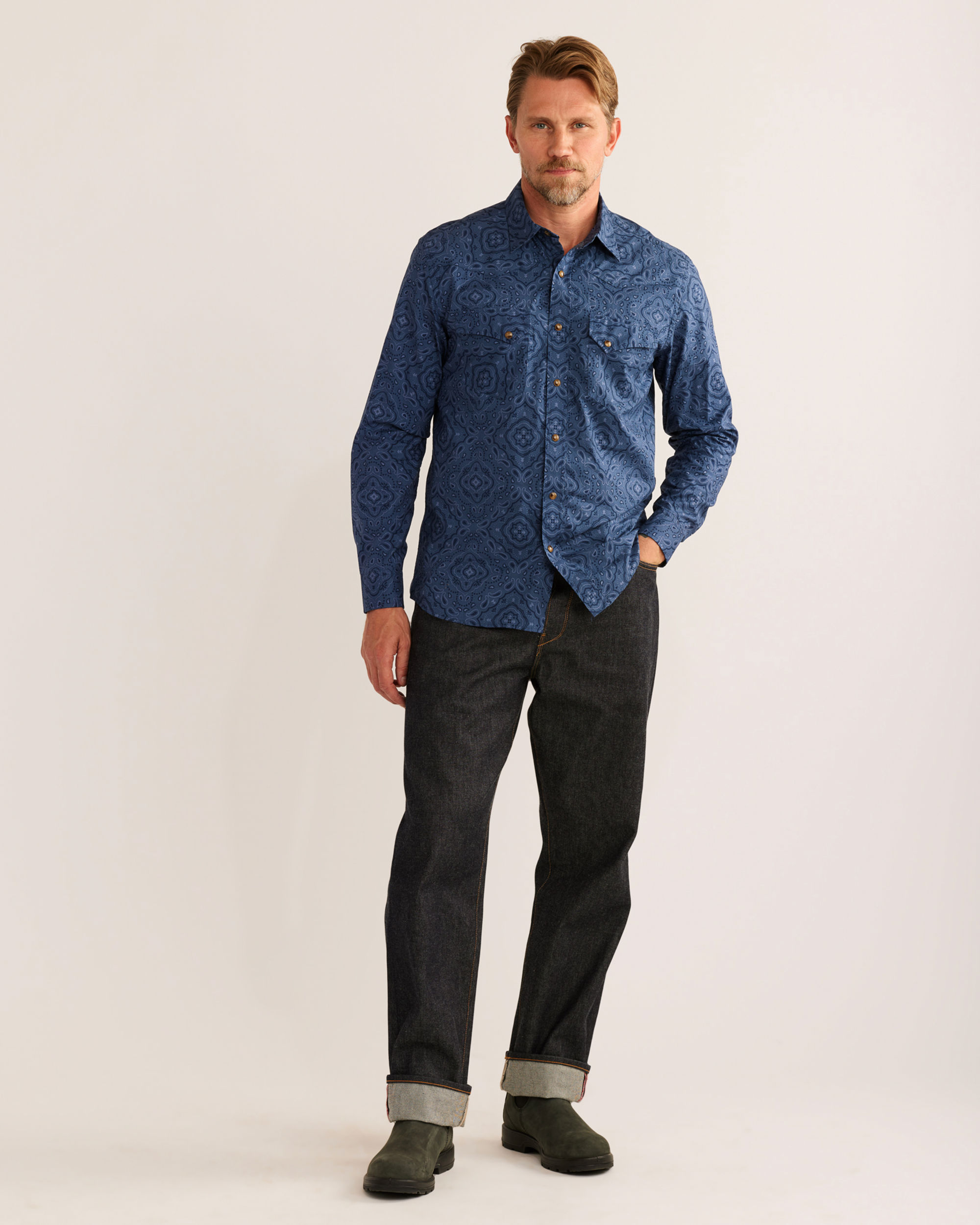 MEN'S LONG-SLEEVE LARAMIE SNAP-FRONT SHIRT
