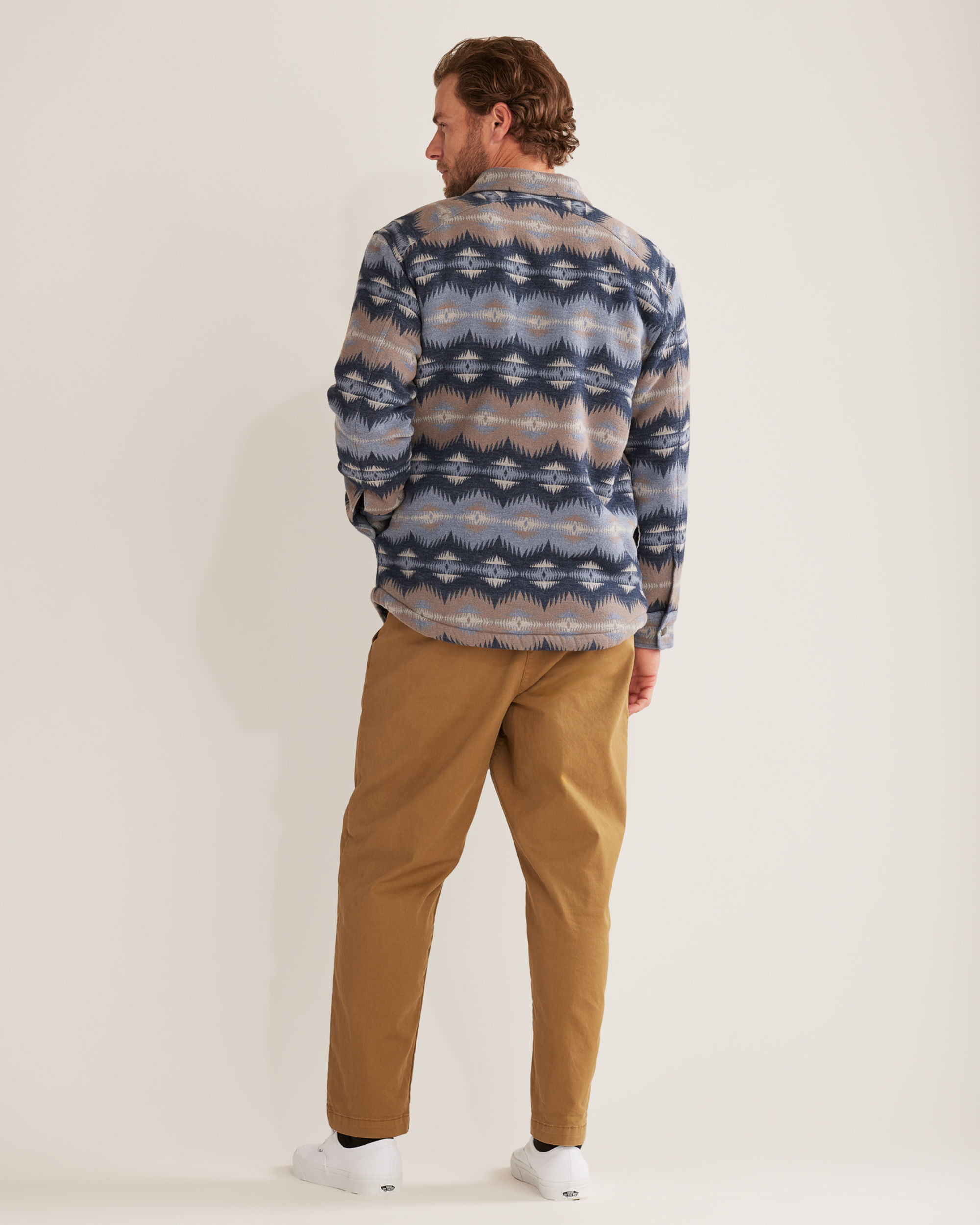 MEN'S DOUBLESOFT SHERPA-LINED SHIRT JACKET