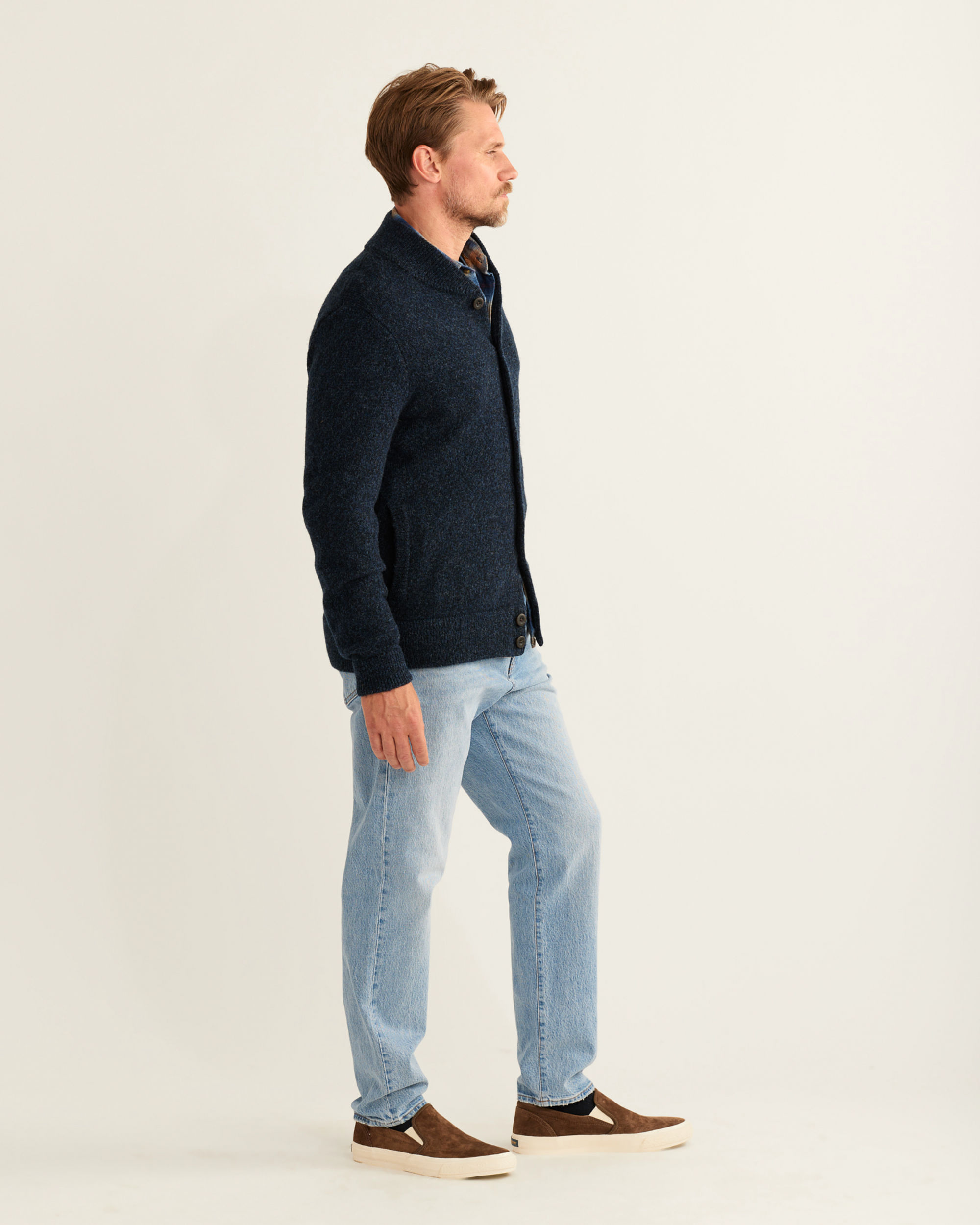 MEN'S SHETLAND COLLECTION CARDIGAN