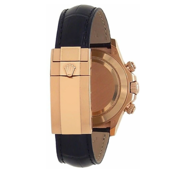 Daytona Rose Gold Leather Strap 40mm